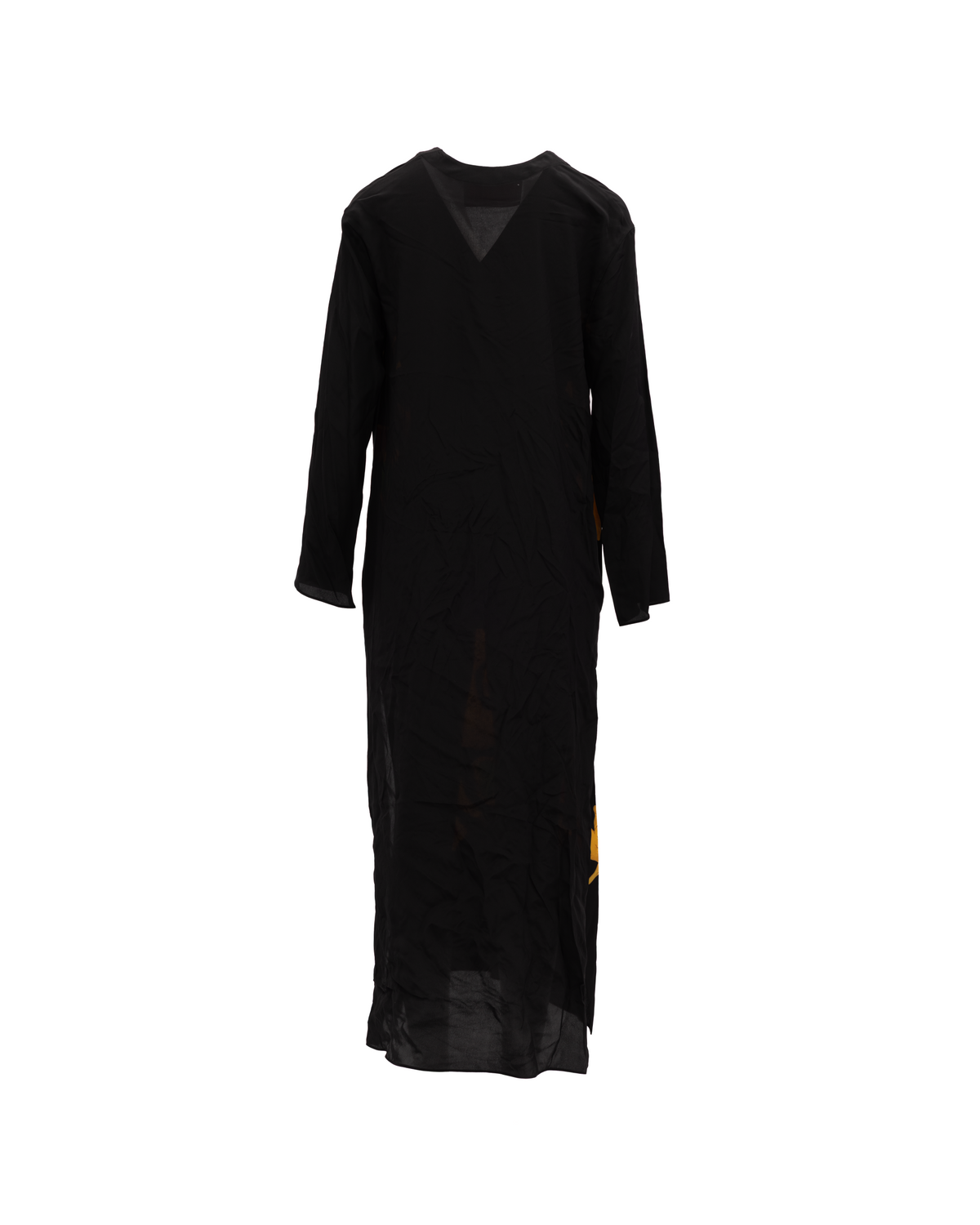 Valentino Garavani Dragon Embroidery Gown Dress in Black and Women's Yellow