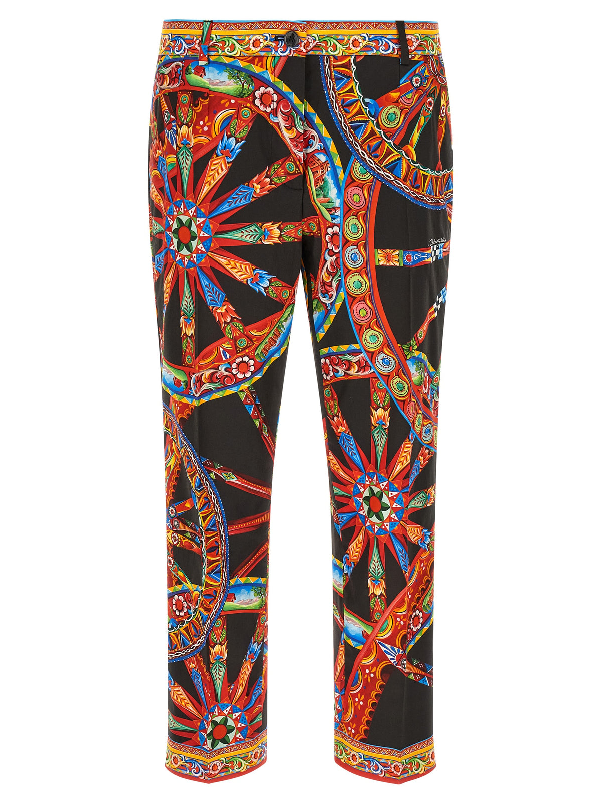 Dolce & Gabbana Multicolor Cotton Casual Women's Pants