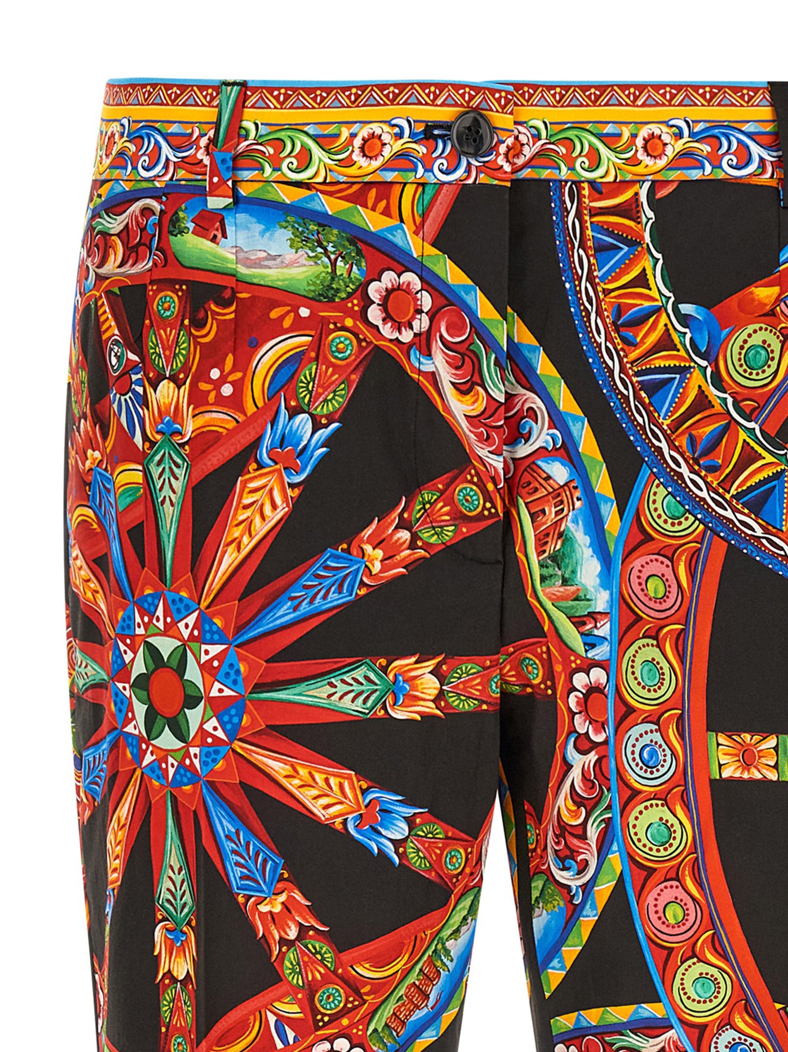 Dolce & Gabbana Multicolor Cotton Casual Women's Pants