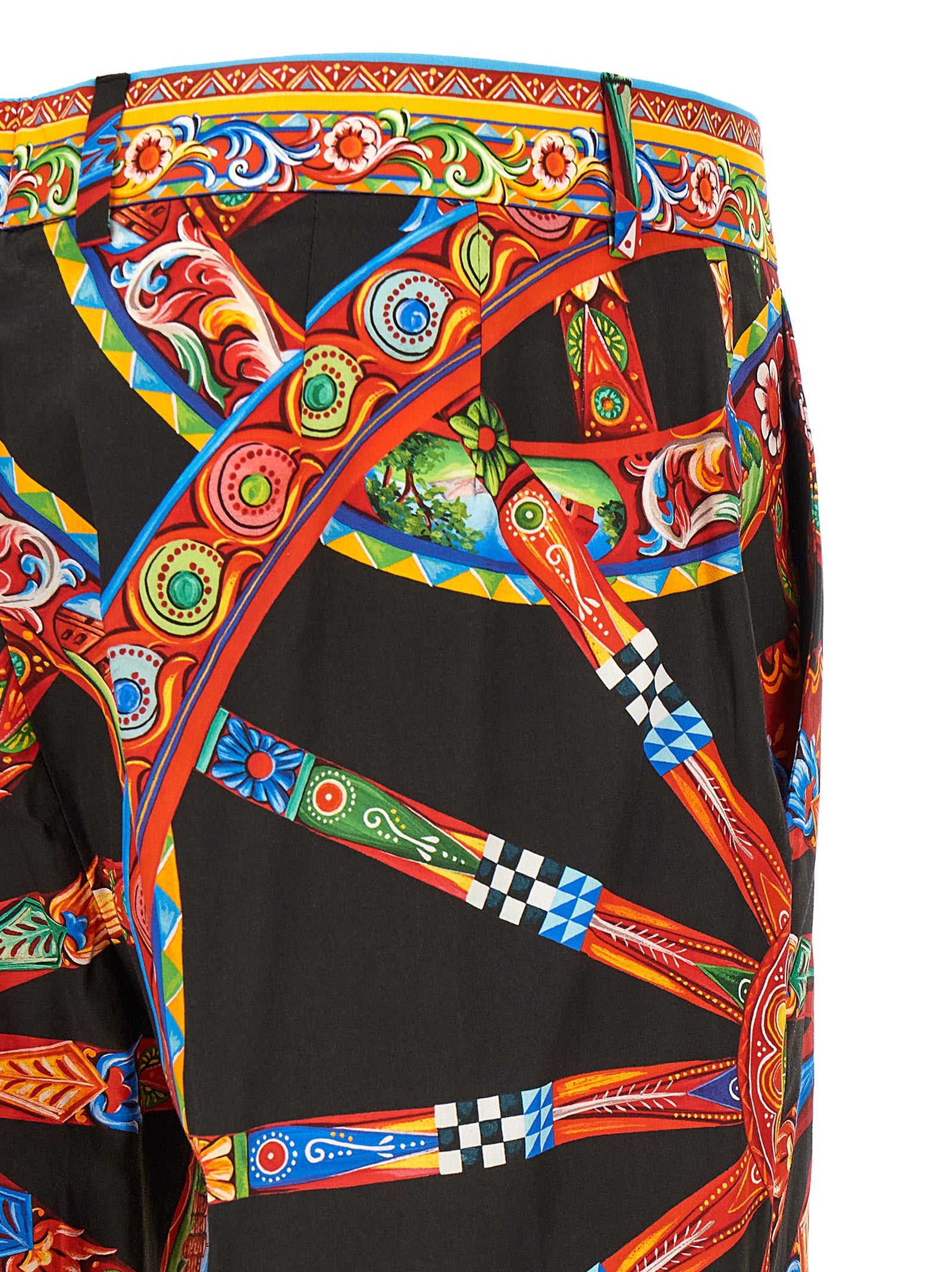 Dolce & Gabbana Multicolor Cotton Casual Women's Pants