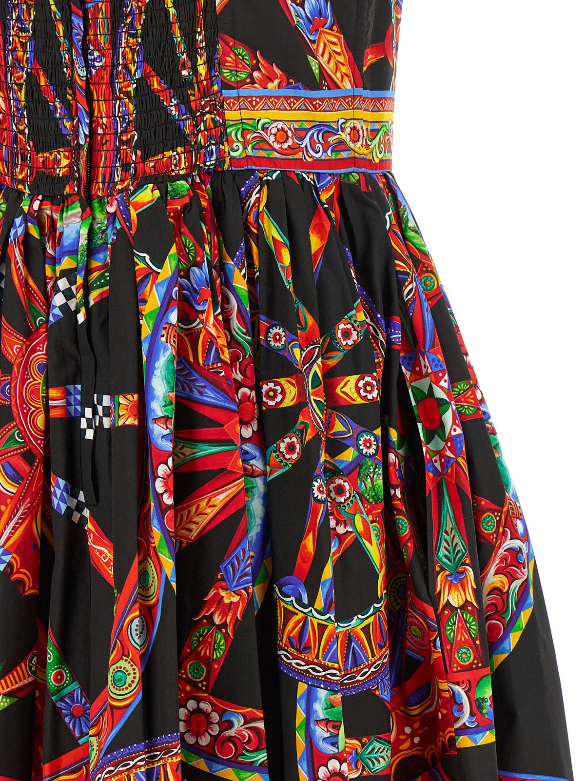 Dolce & Gabbana Multicolor Cotton Midi Women's Dress