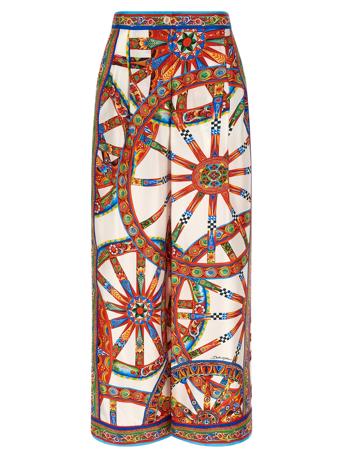 Dolce & Gabbana Multicolor Silk Casual Women's Pants