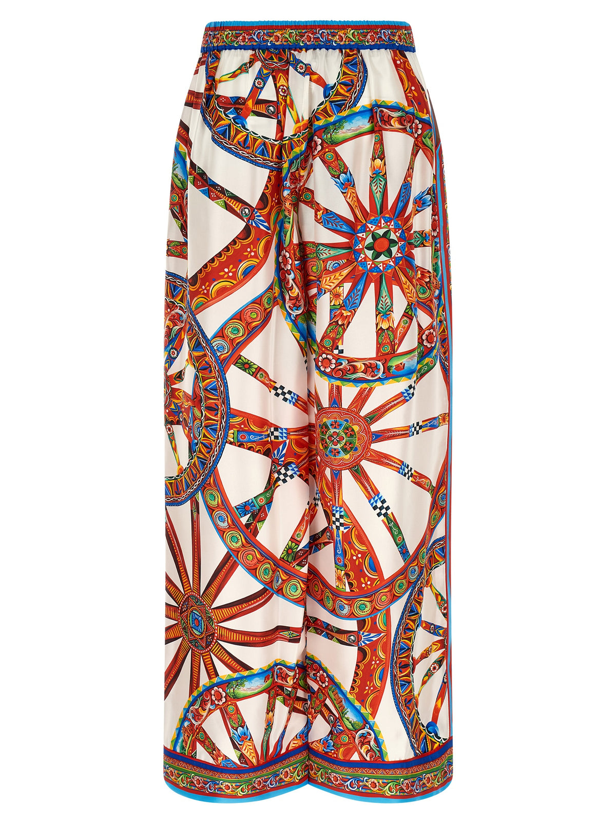 Dolce & Gabbana Multicolor Silk Casual Women's Pants