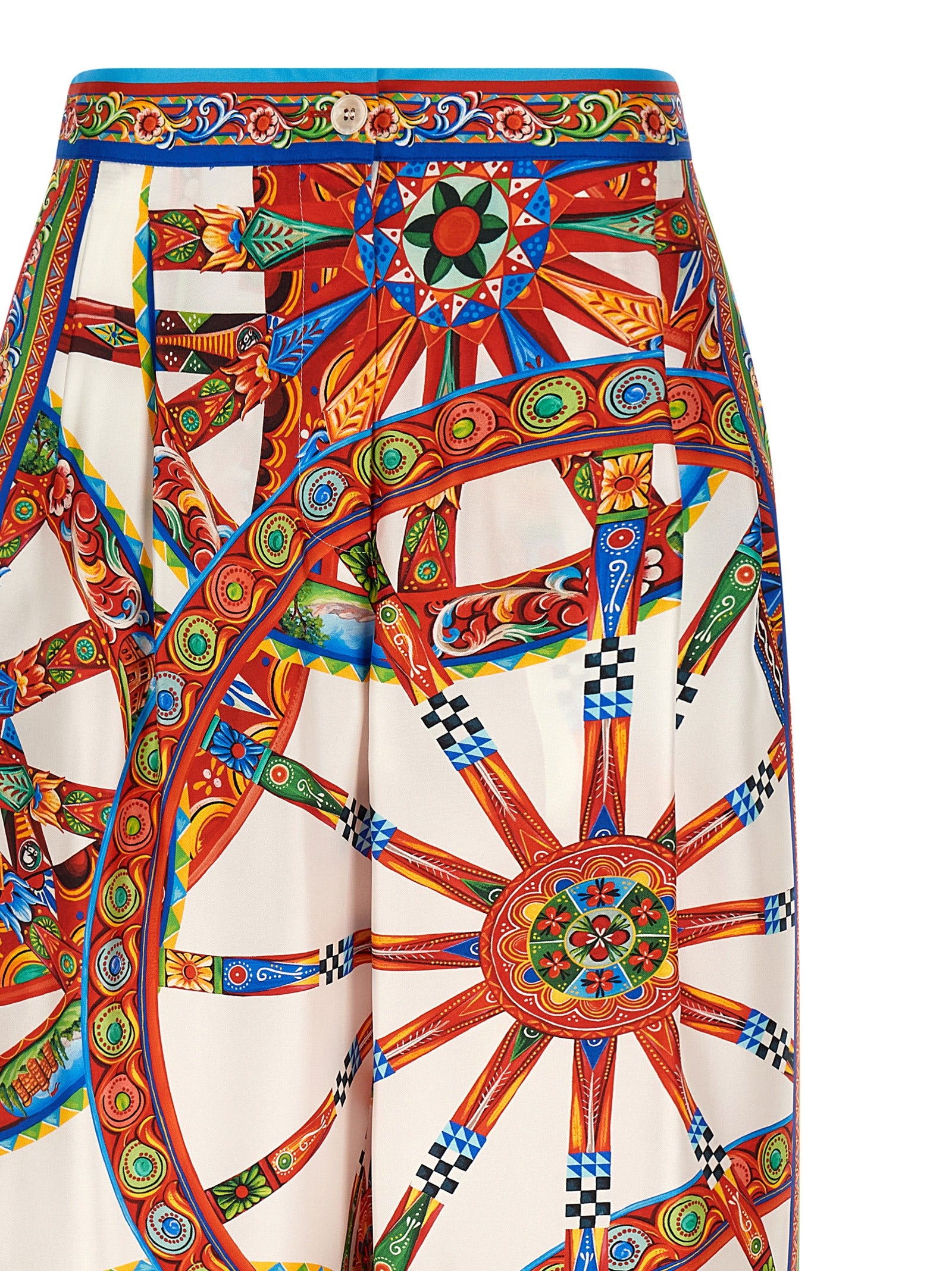 Dolce & Gabbana Multicolor Silk Casual Women's Pants