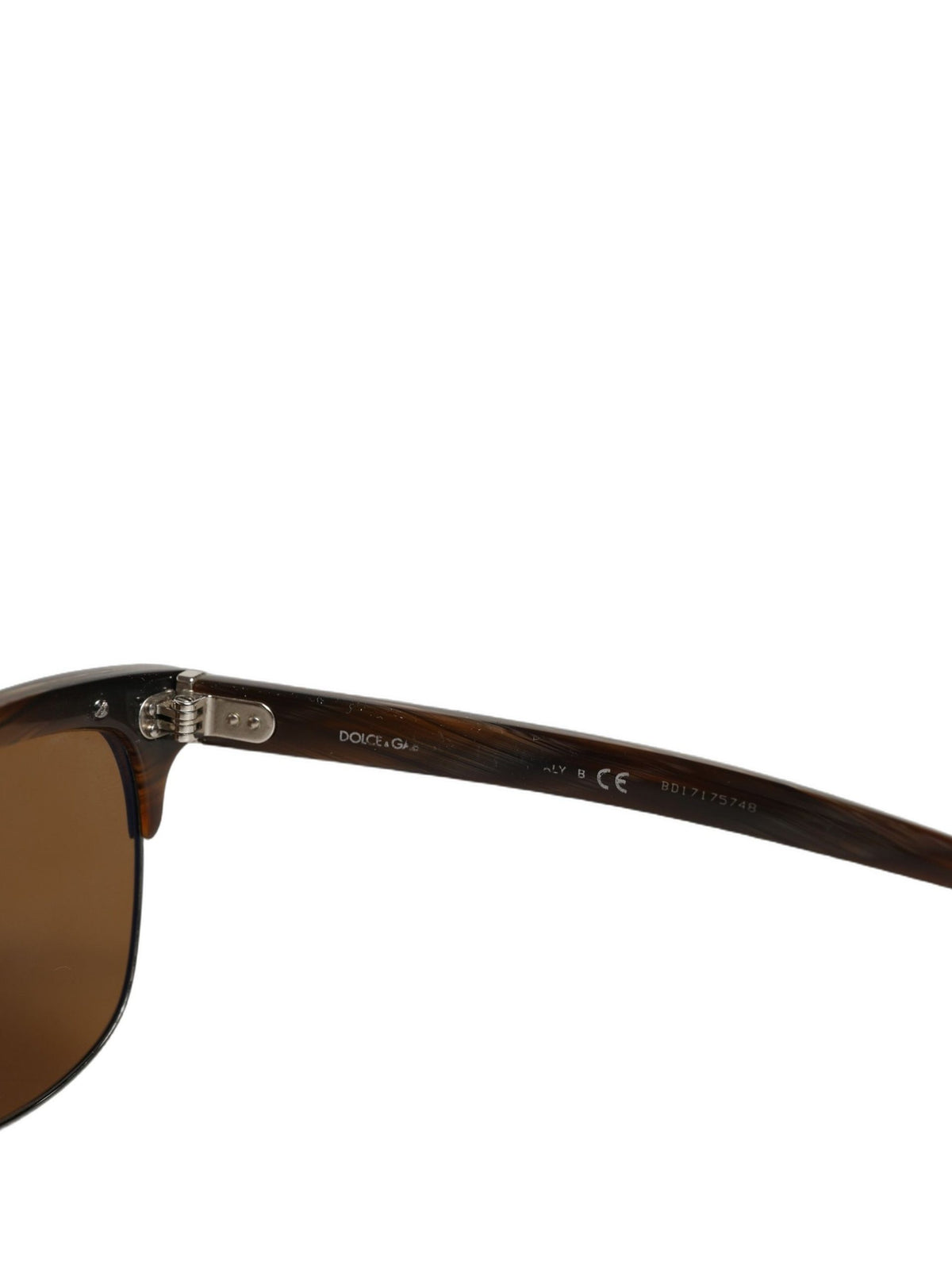 Dolce & Gabbana Brown DG4305 Striped Acetate Frame Eyewear Women's Sunglasses (Pre-Owned)