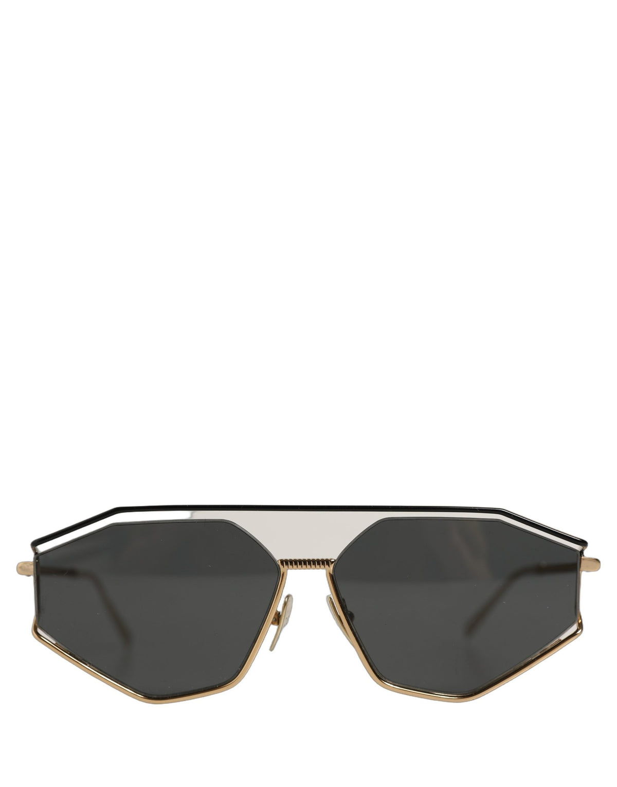 Dolce & Gabbana Gold DG2265 Sartoriale Metal Frame Eyewear Women's Sunglasses (Pre-Owned)