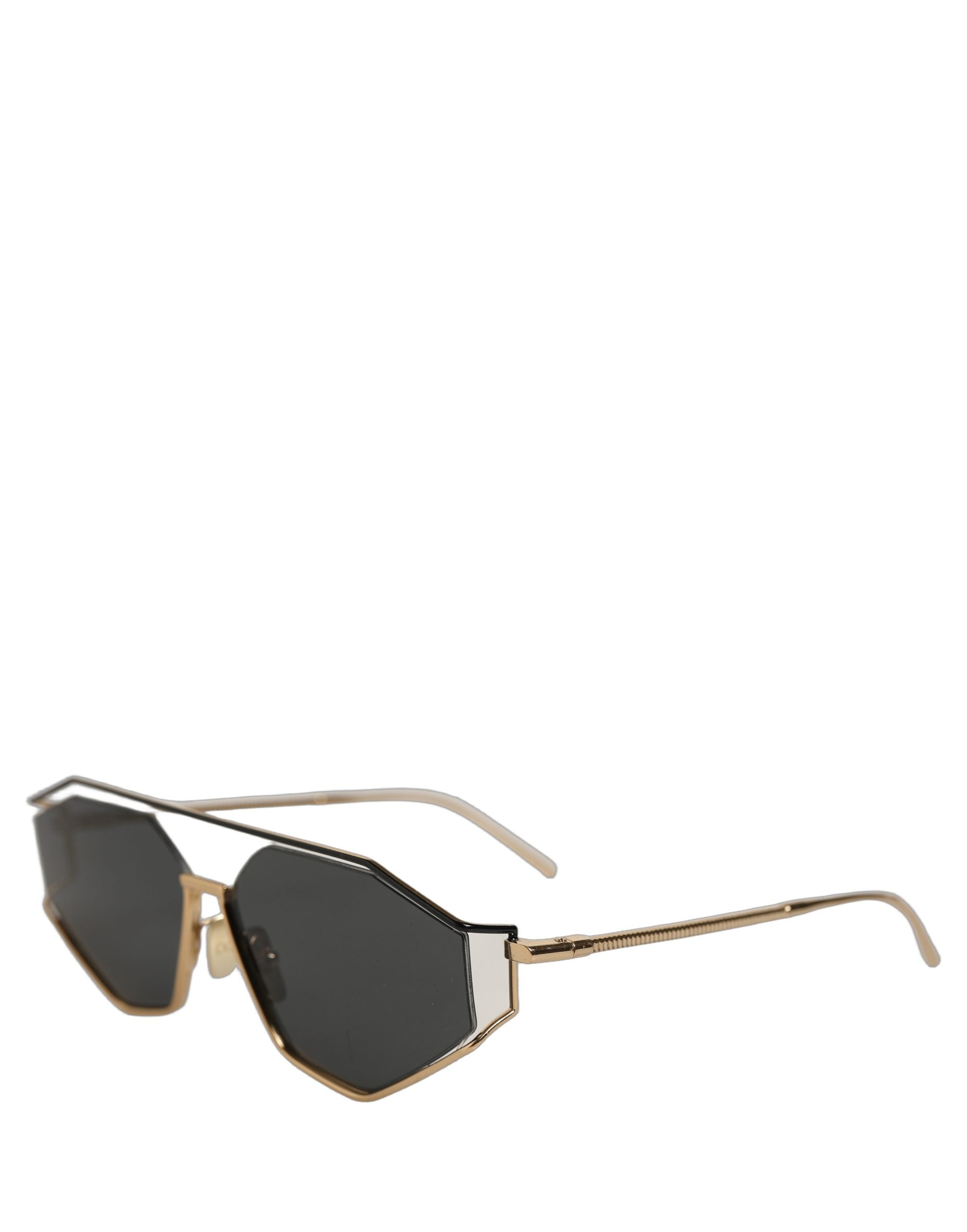 Dolce & Gabbana Gold DG2265 Sartoriale Metal Frame Eyewear Women's Sunglasses (Pre-Owned)