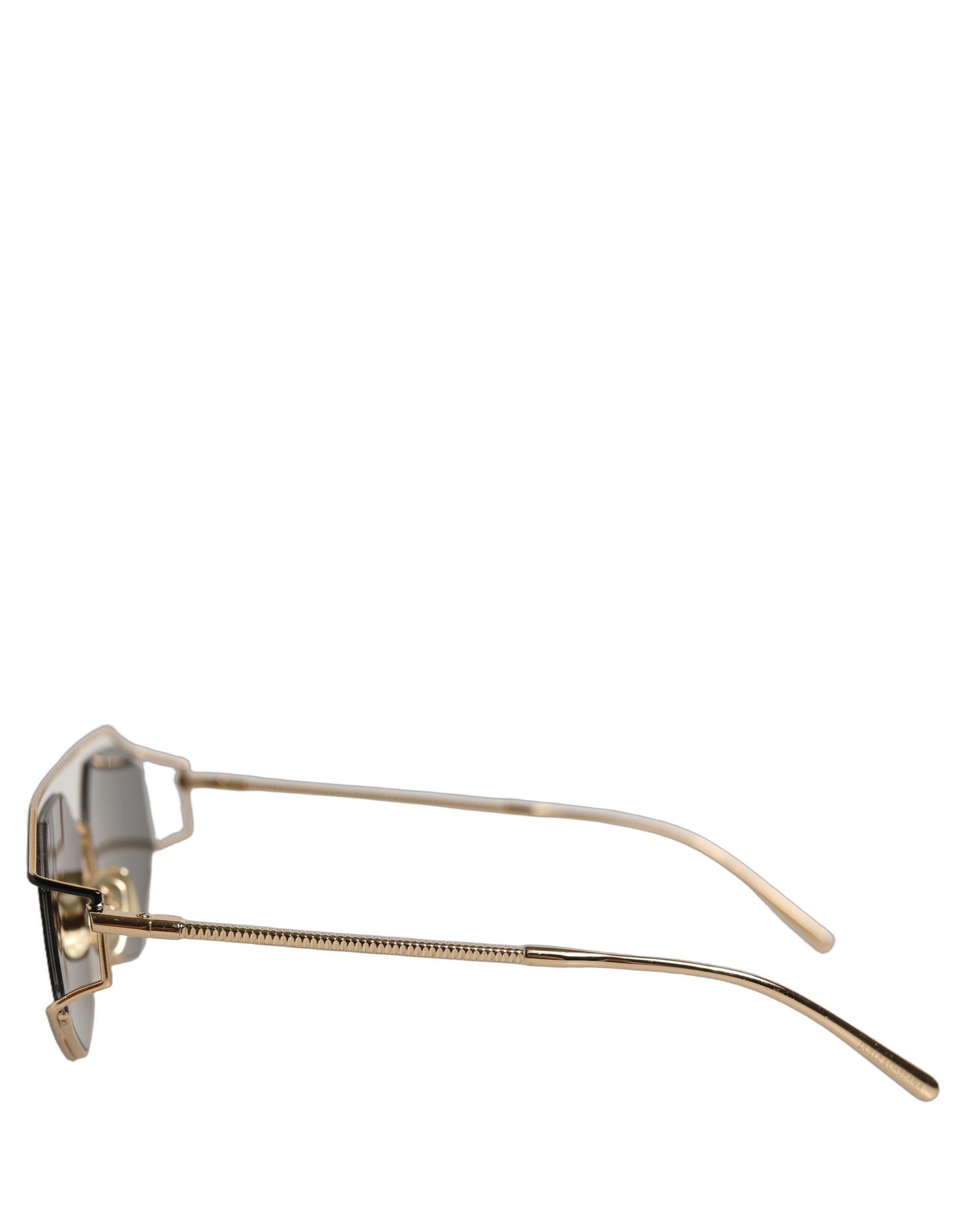 Dolce & Gabbana Gold DG2265 Sartoriale Metal Frame Eyewear Women's Sunglasses (Pre-Owned)