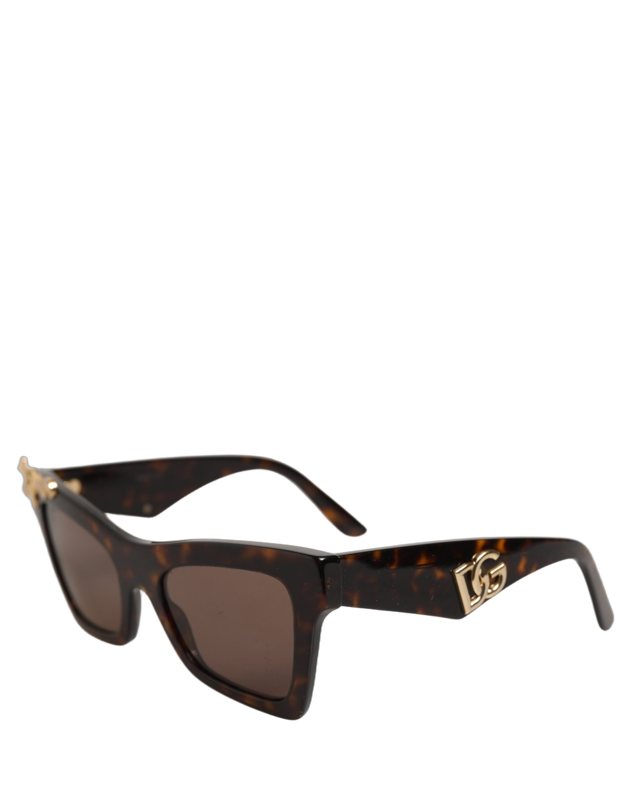 Dolce & Gabbana Brown DG4434 Accent Havana Acetate Frame Women's Sunglasses