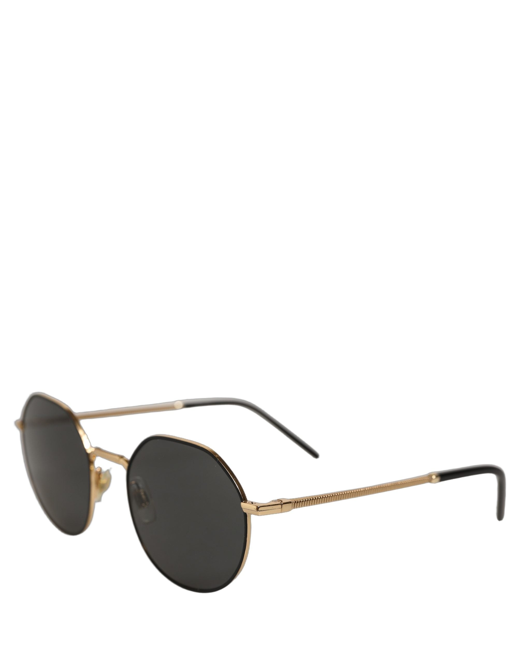 Dolce & Gabbana Gold Toned Metal Frame DG2286 Round Eyewear Women's Sunglasses (Pre-Owned)