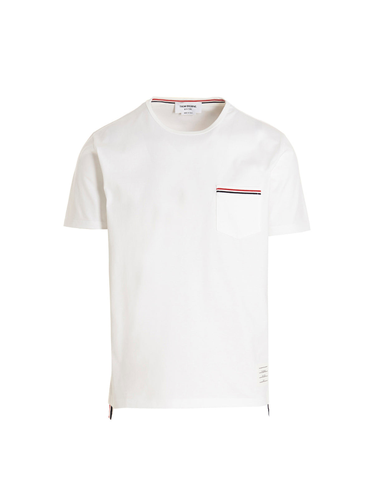Thom Browne White Cotton Men's T-Shirt