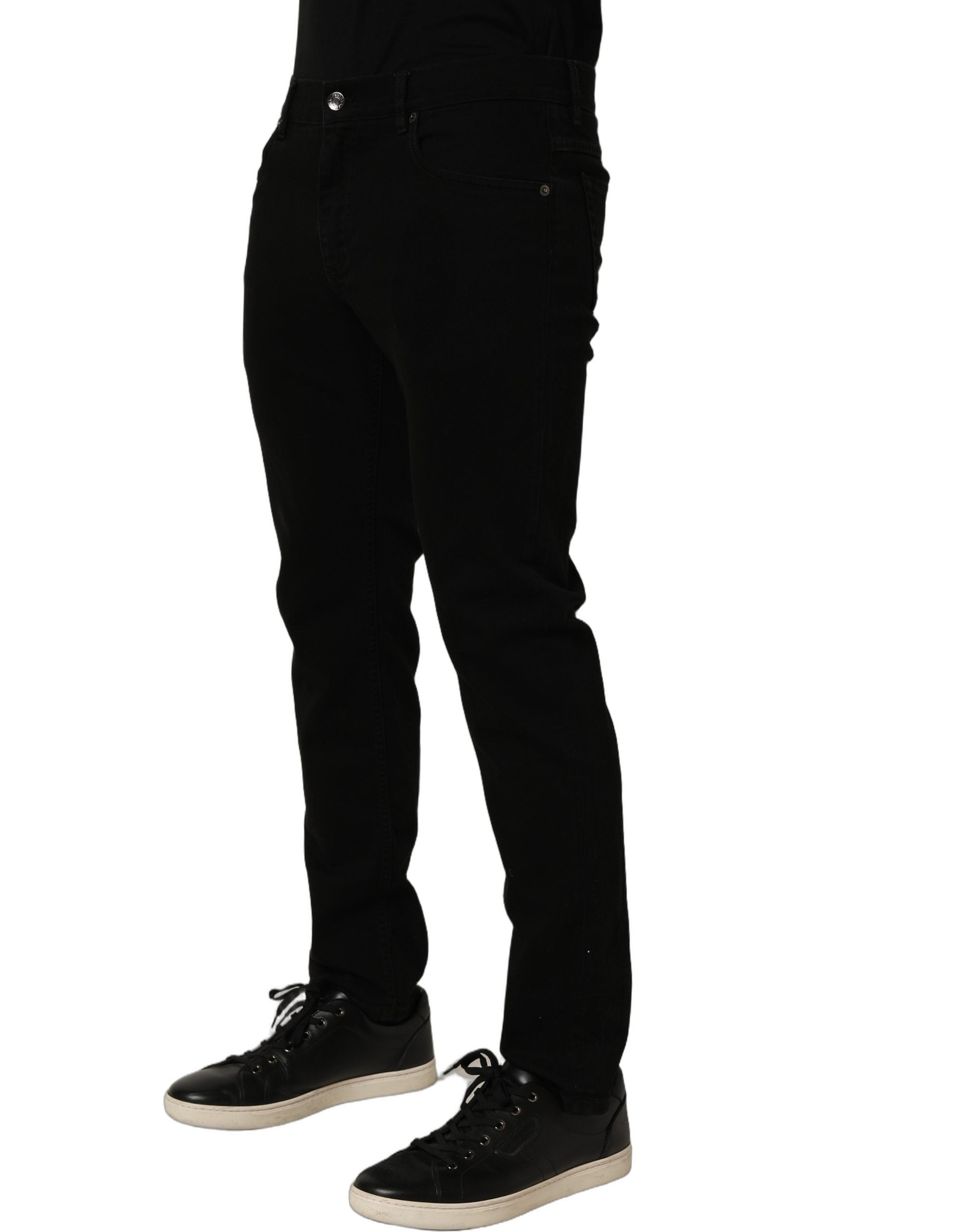 Dolce & Gabbana Black CottonStretch Regular Skinny Denim Men's Jeans