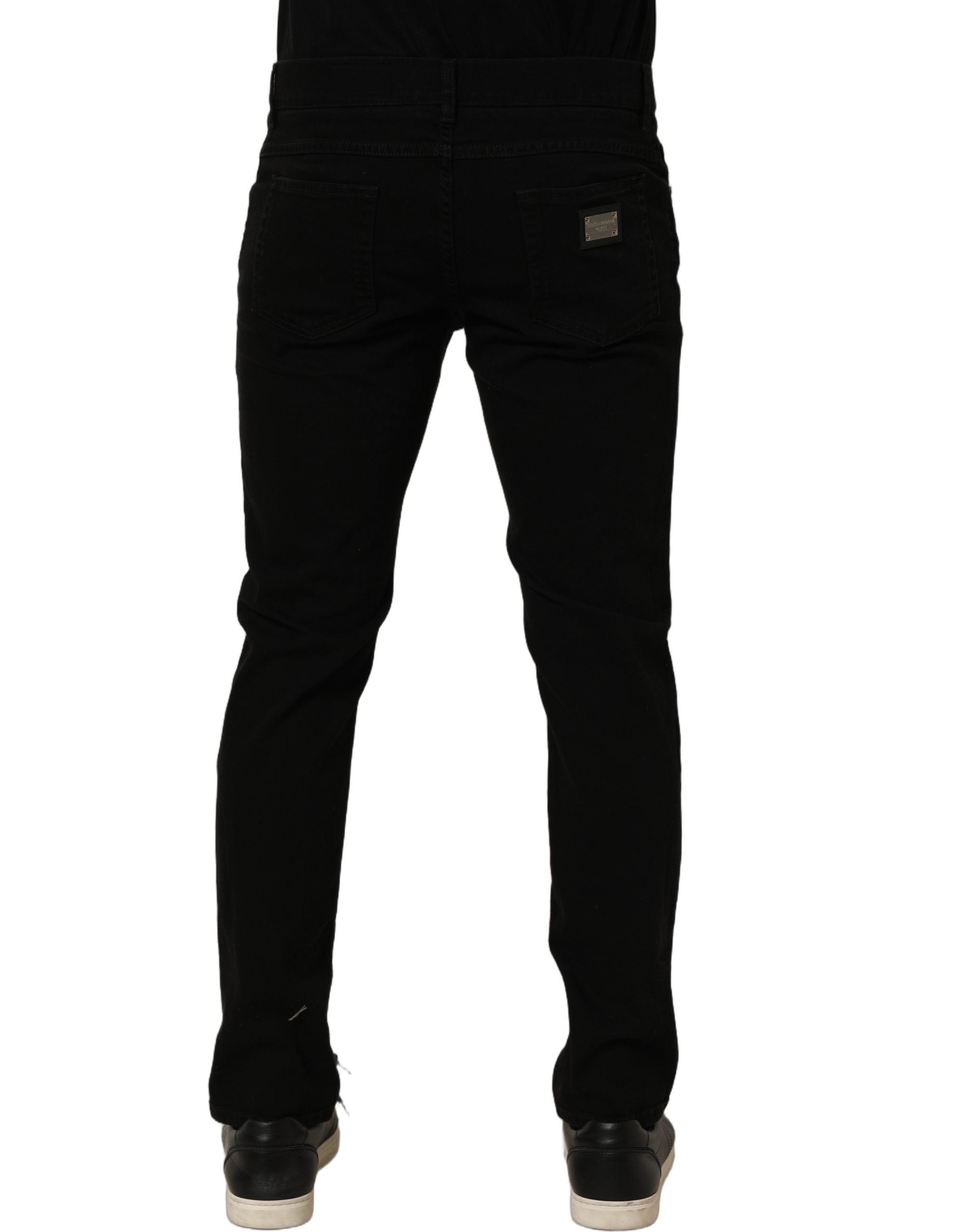 Dolce & Gabbana Black CottonStretch Regular Skinny Denim Men's Jeans
