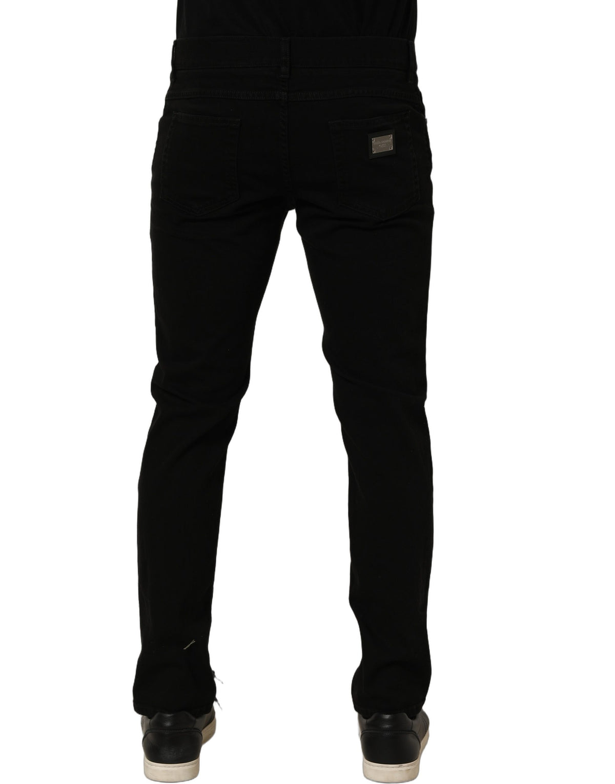 Dolce & Gabbana Black CottonStretch Regular Skinny Denim Men's Jeans