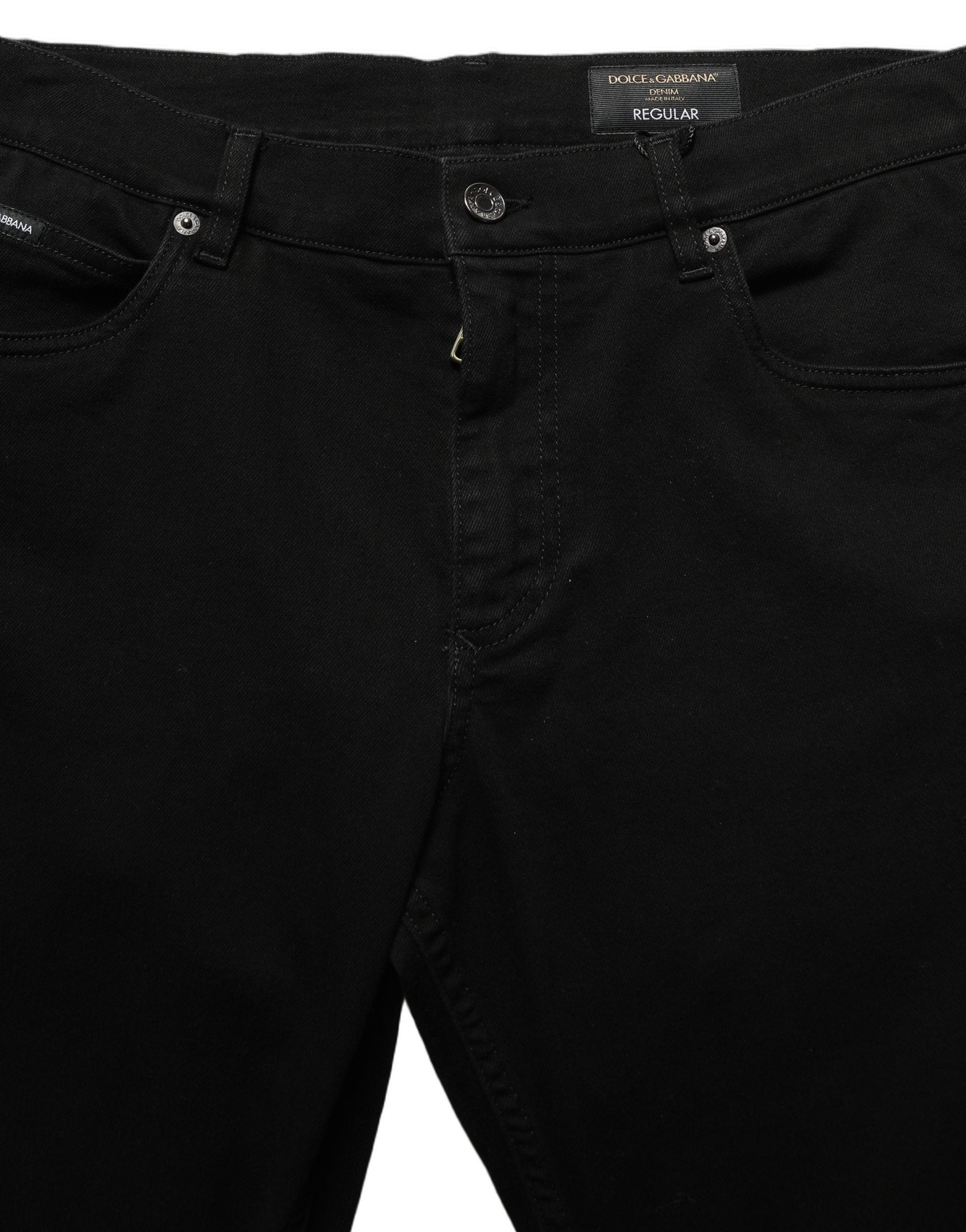 Dolce & Gabbana Black CottonStretch Regular Skinny Denim Men's Jeans