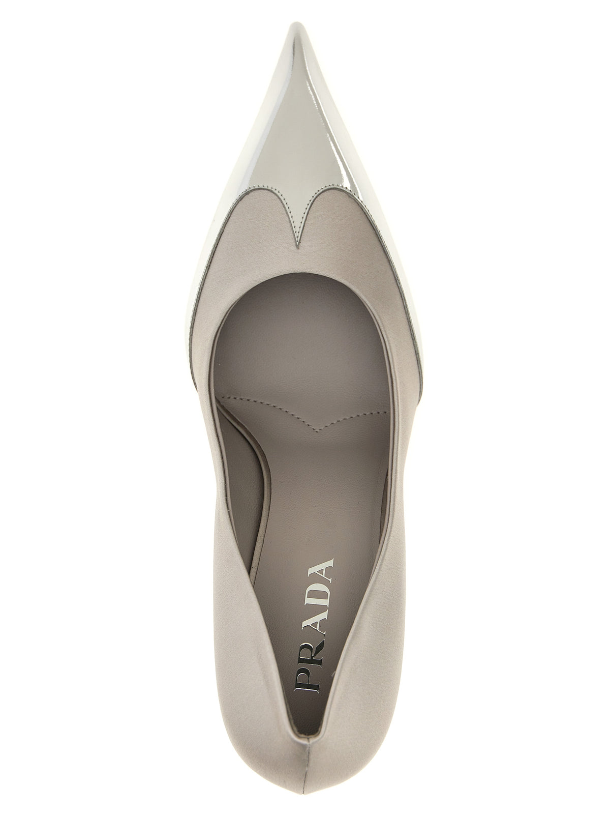 Prada Silver Viscose High Heel Women's Pumps