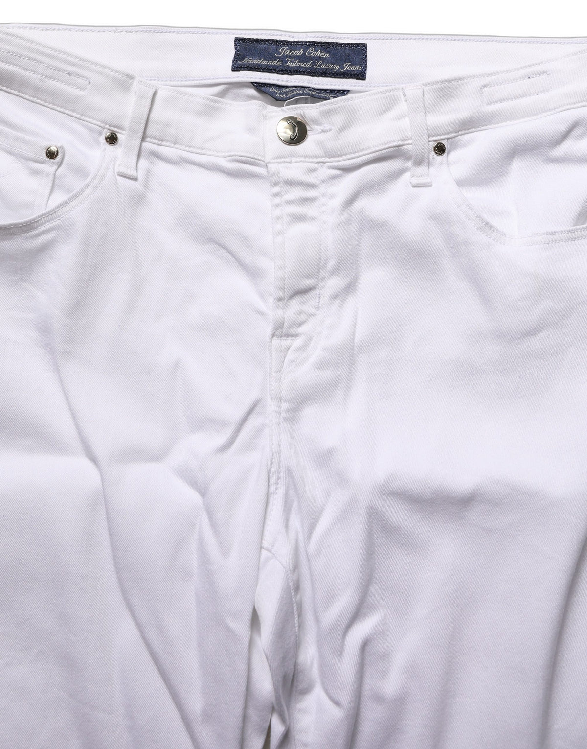 Jacob Cohen White Skinny Fit Mid Waist Men Denim Trouser Men's Jeans (Pre-Owned)