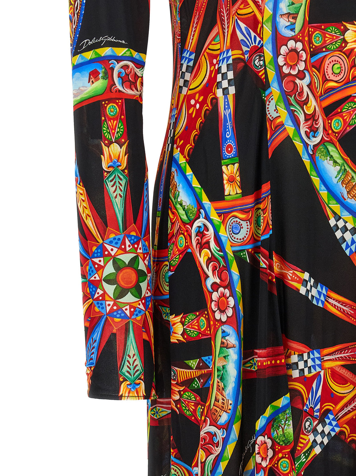 Dolce & Gabbana Multicolor Viscose Long Women's Dress