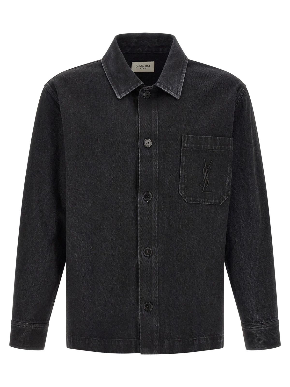 Saint Laurent Black Cotton Men's Blouse