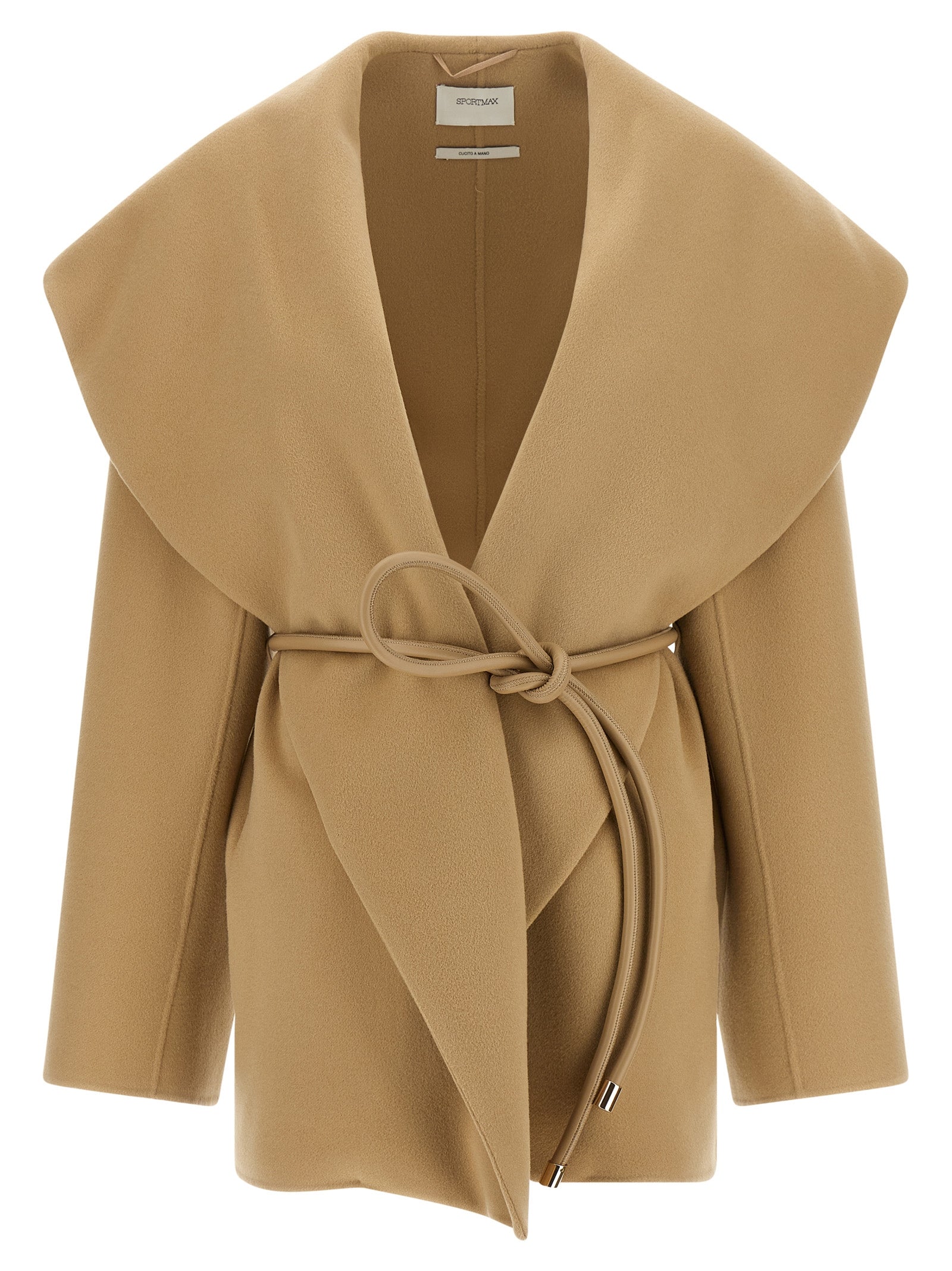 Sportmax Beige Wool Women's Coat