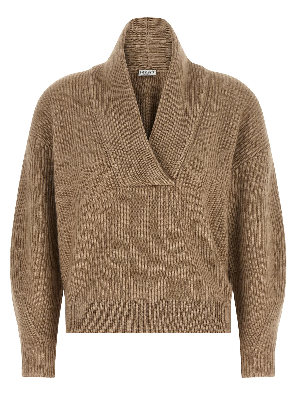 Brunello Cucinelli Beige Cashmere Women's Cardigan