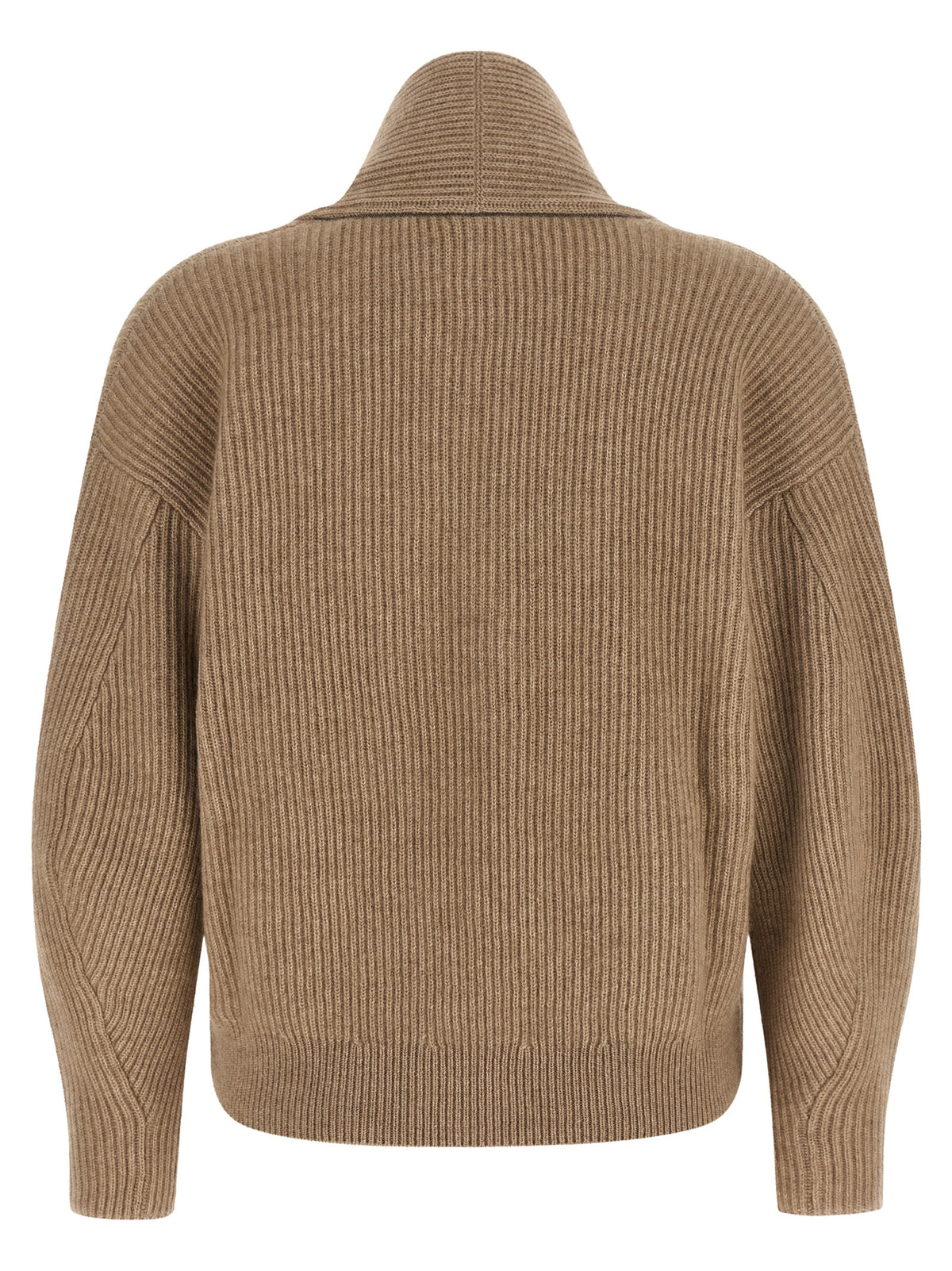 Brunello Cucinelli Beige Cashmere Women's Cardigan