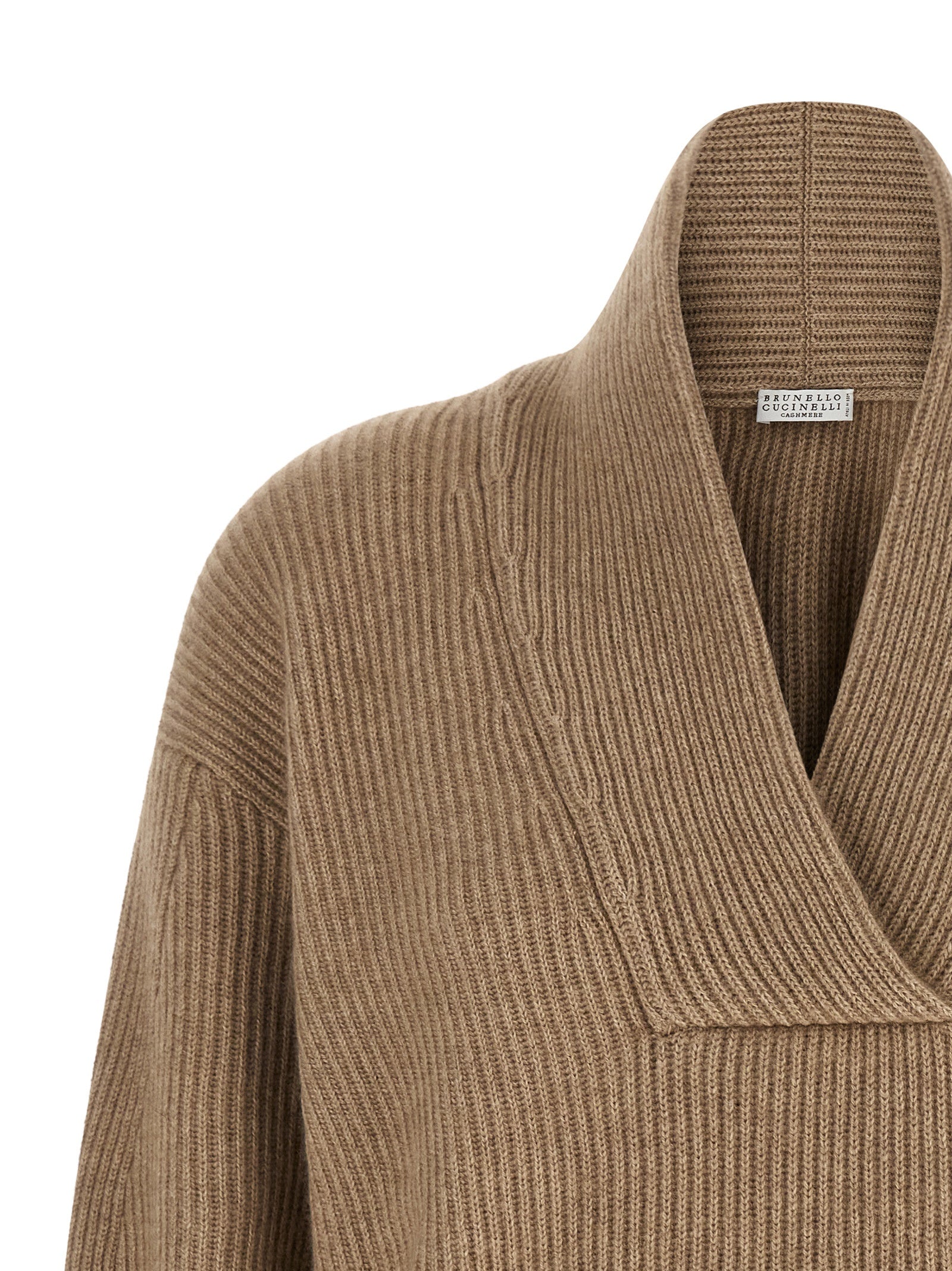 Brunello Cucinelli Beige Cashmere Women's Cardigan