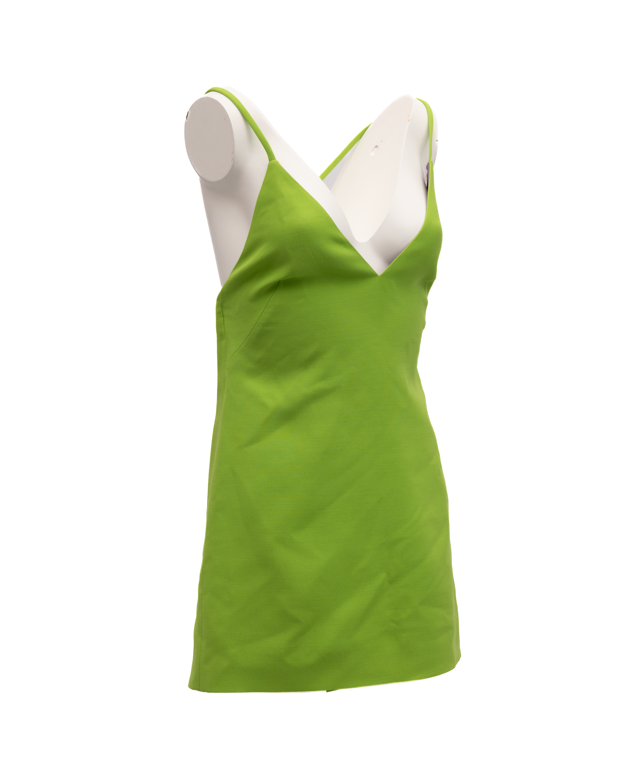 Valentino Garavani Neon Green Open Back Women's Dress