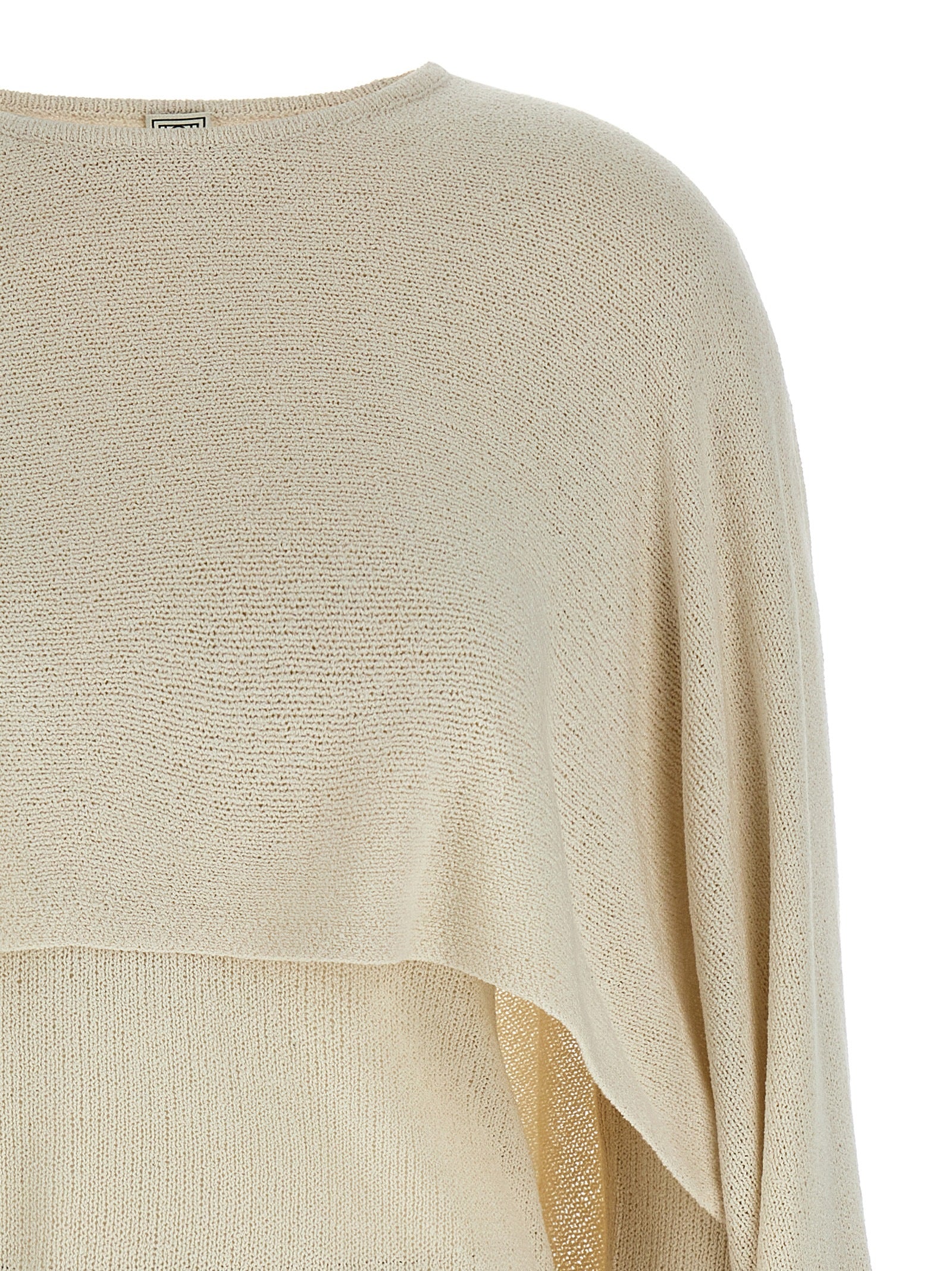 TOTEME Beige Silk Women's Cardigan