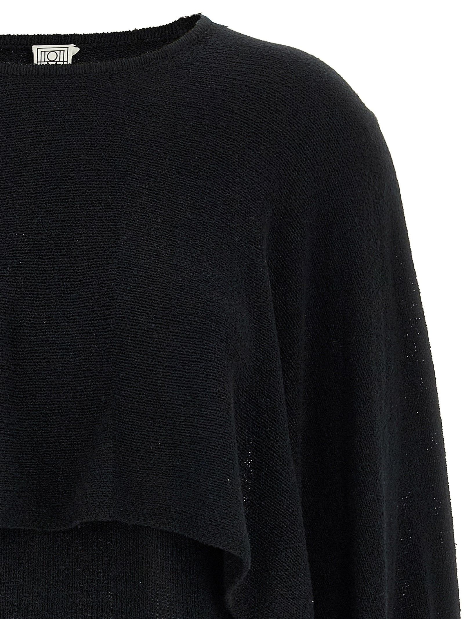 TOTEME Black Silk Women's Cardigan
