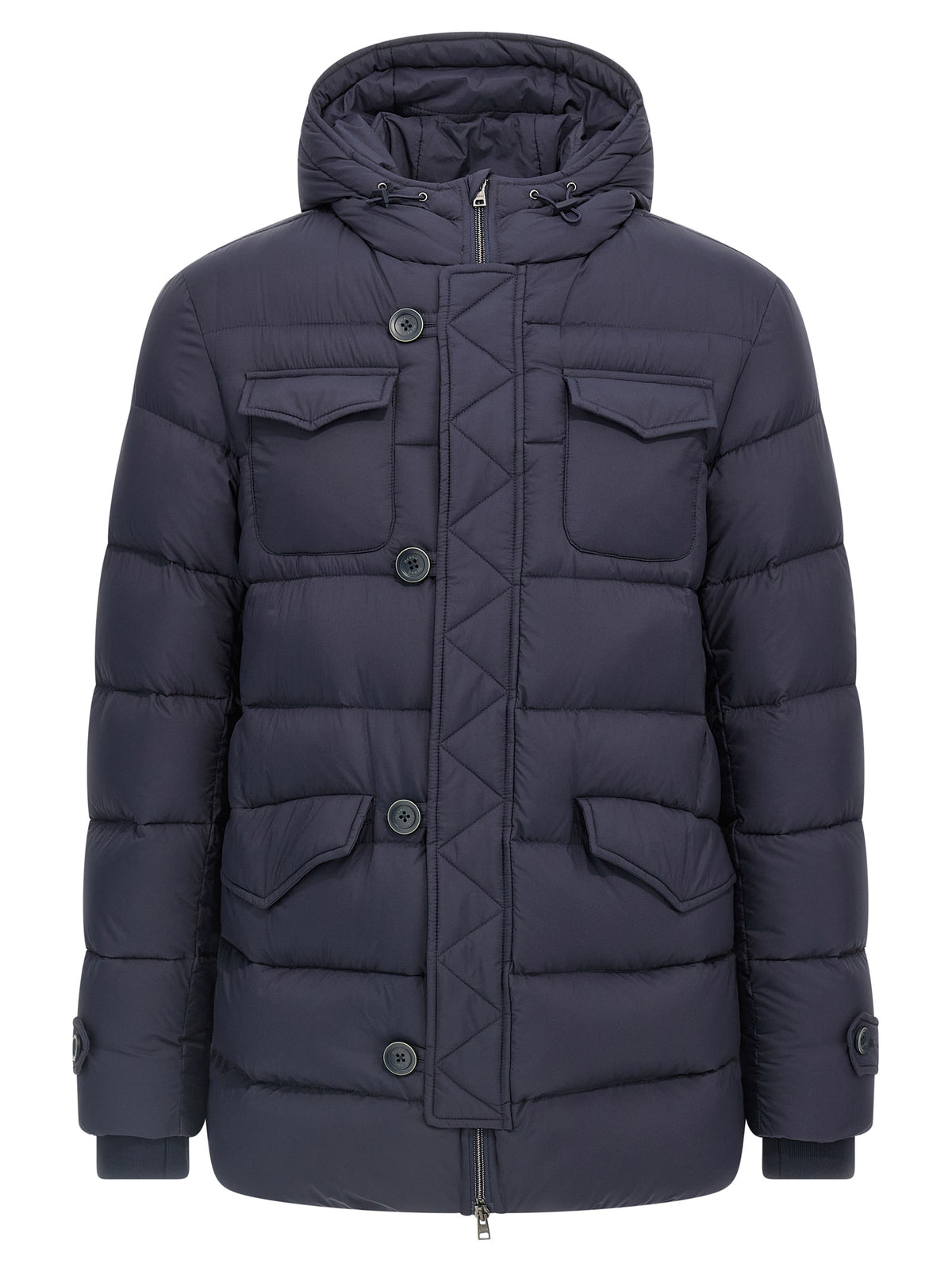 Herno Blue Polyamide Full-Length Men's Jacket