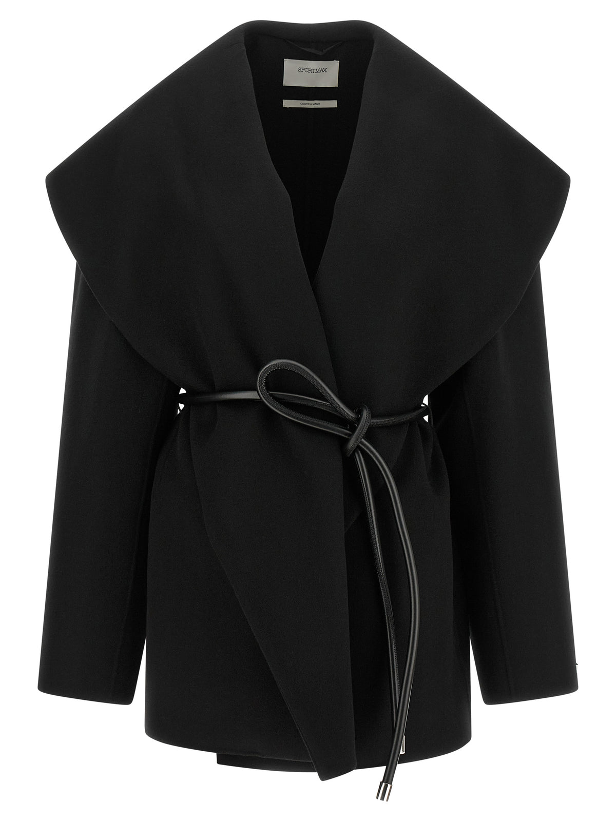 Sportmax Black Wool Women's Coat