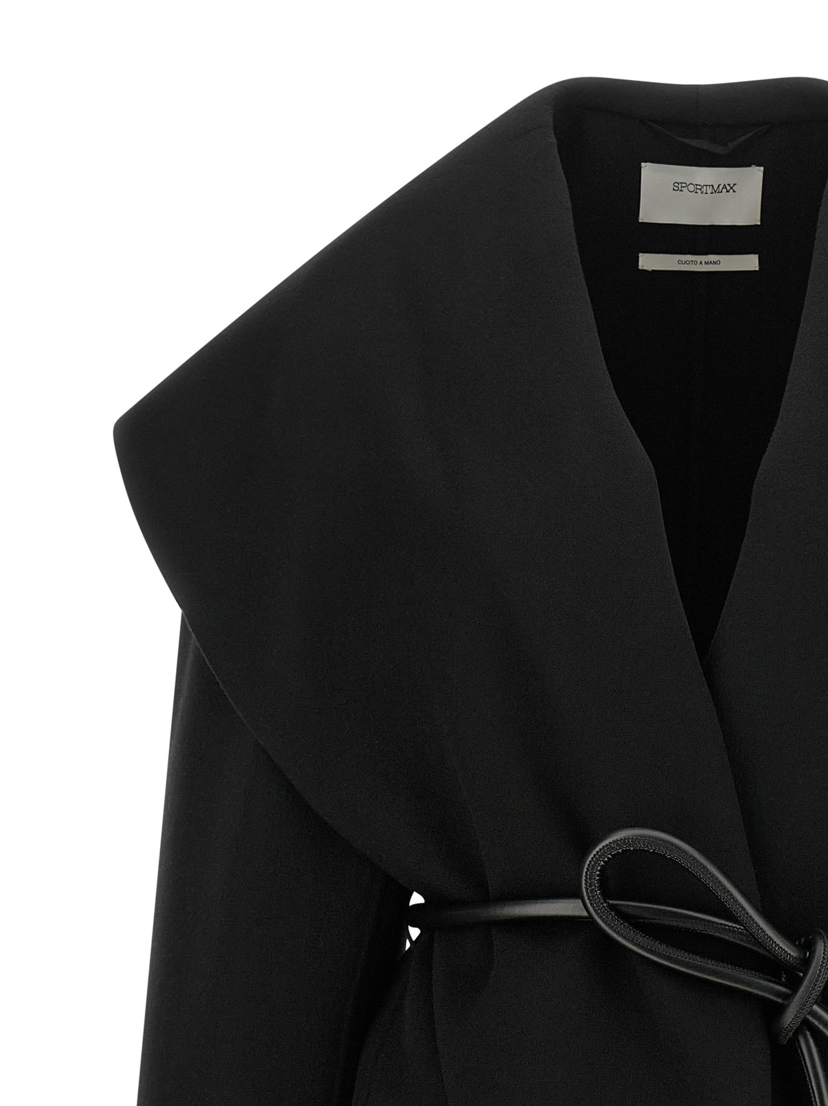 Sportmax Black Wool Women's Coat