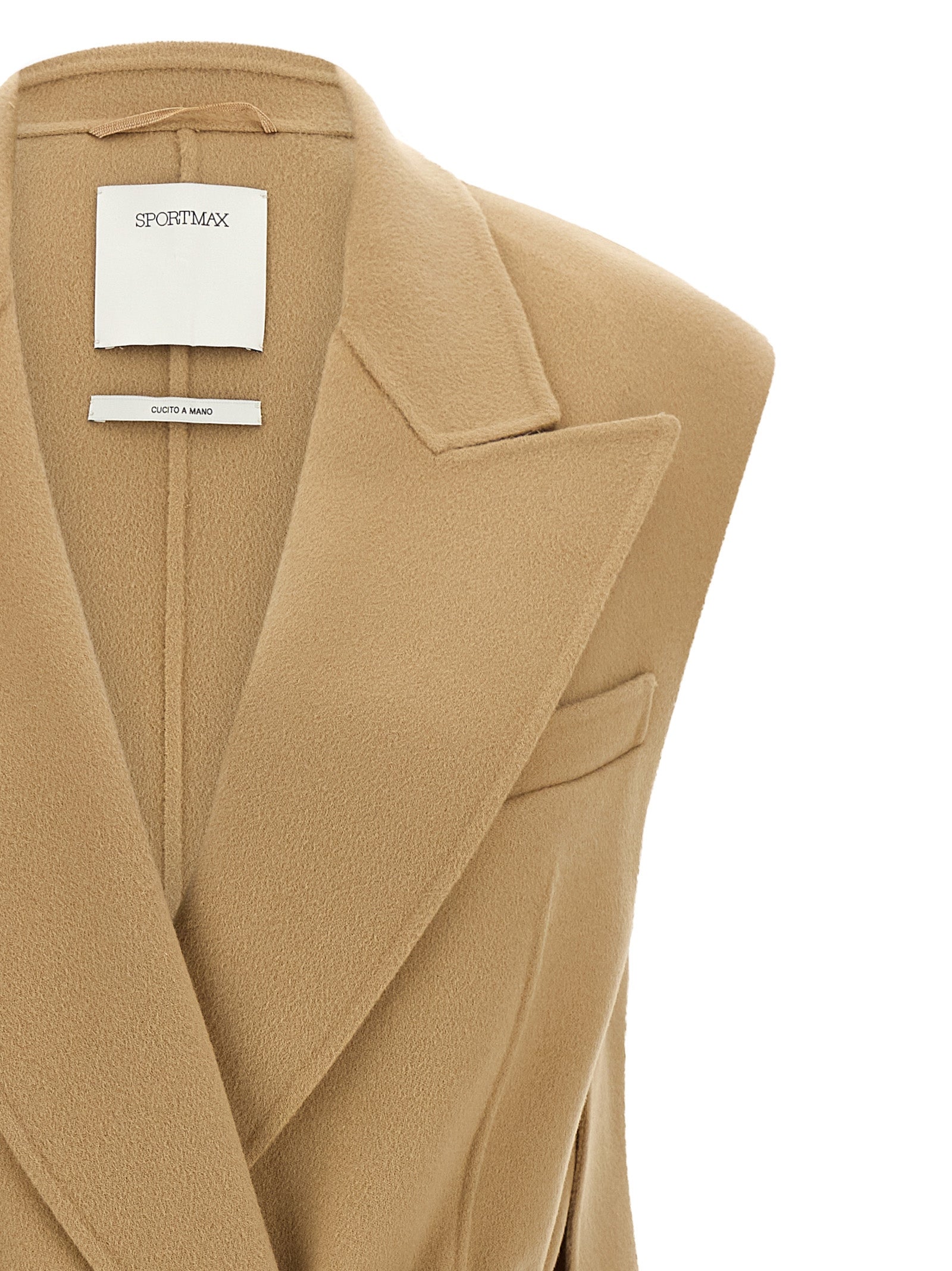 Sportmax Beige Wool Women's Blazer