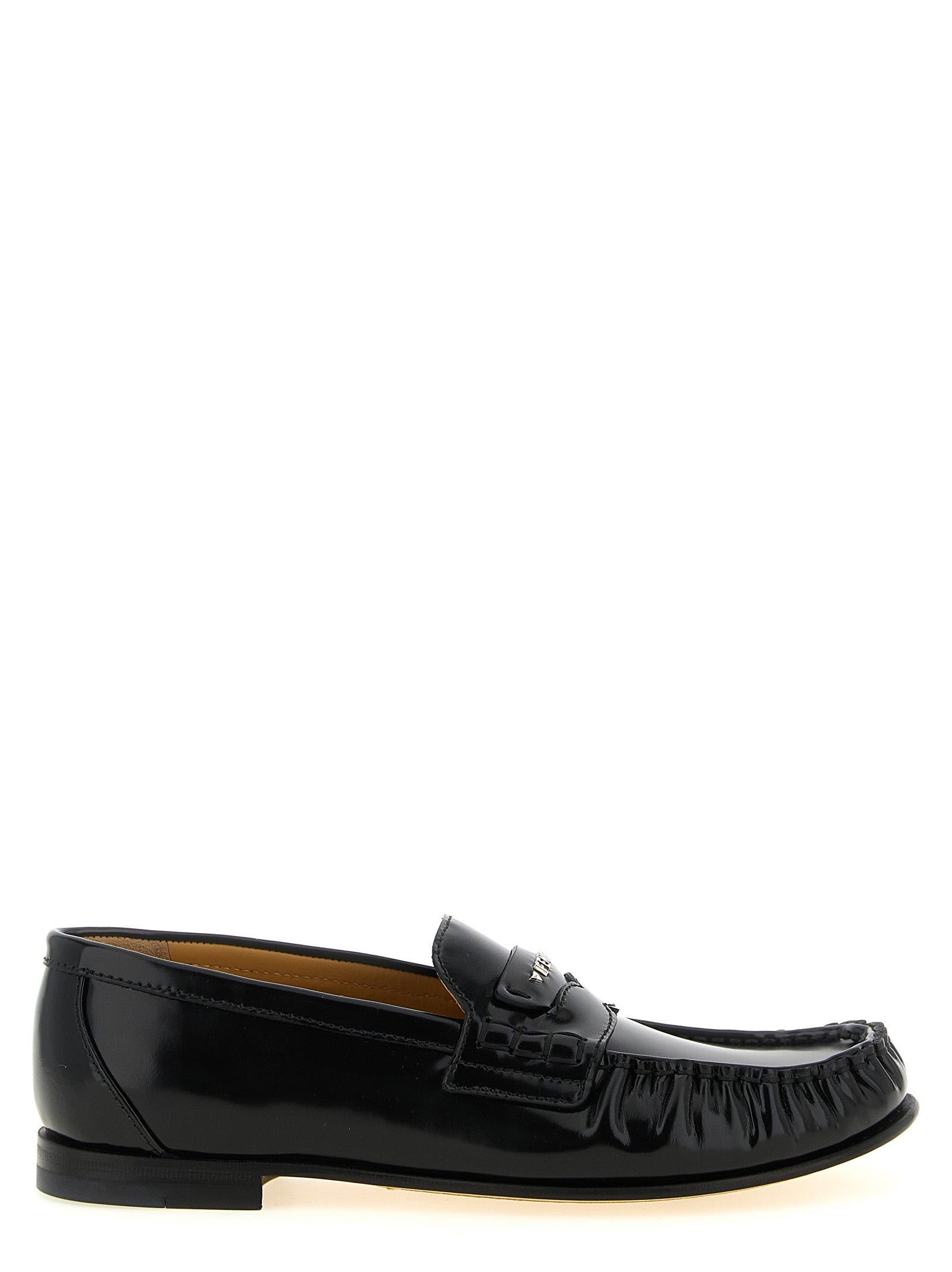 Fendi Black Calfskin Slip-On Women's Loafers