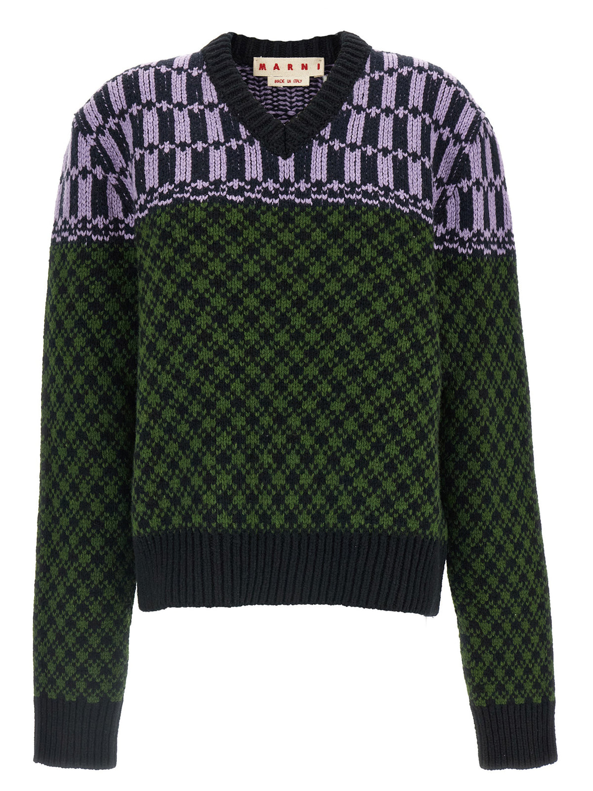 Marni Multicolor Wool Men's Cardigan