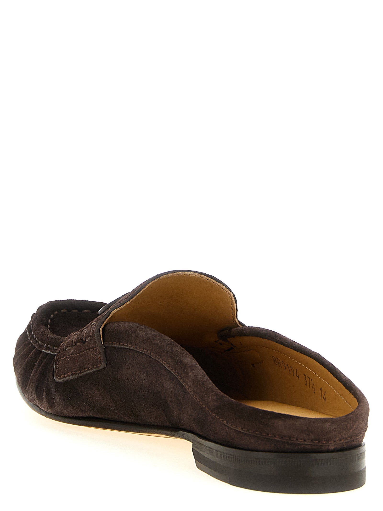 Fendi Brown Calfskin Slip-On Women's Loafers