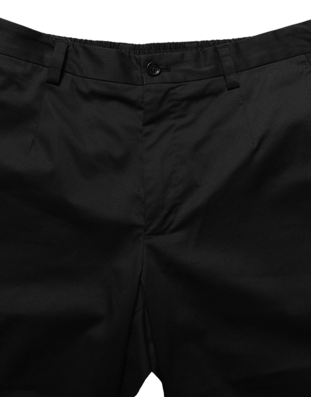 Dolce & Gabbana Black Cotton Mid Waist Men Bermuda Men's Shorts
