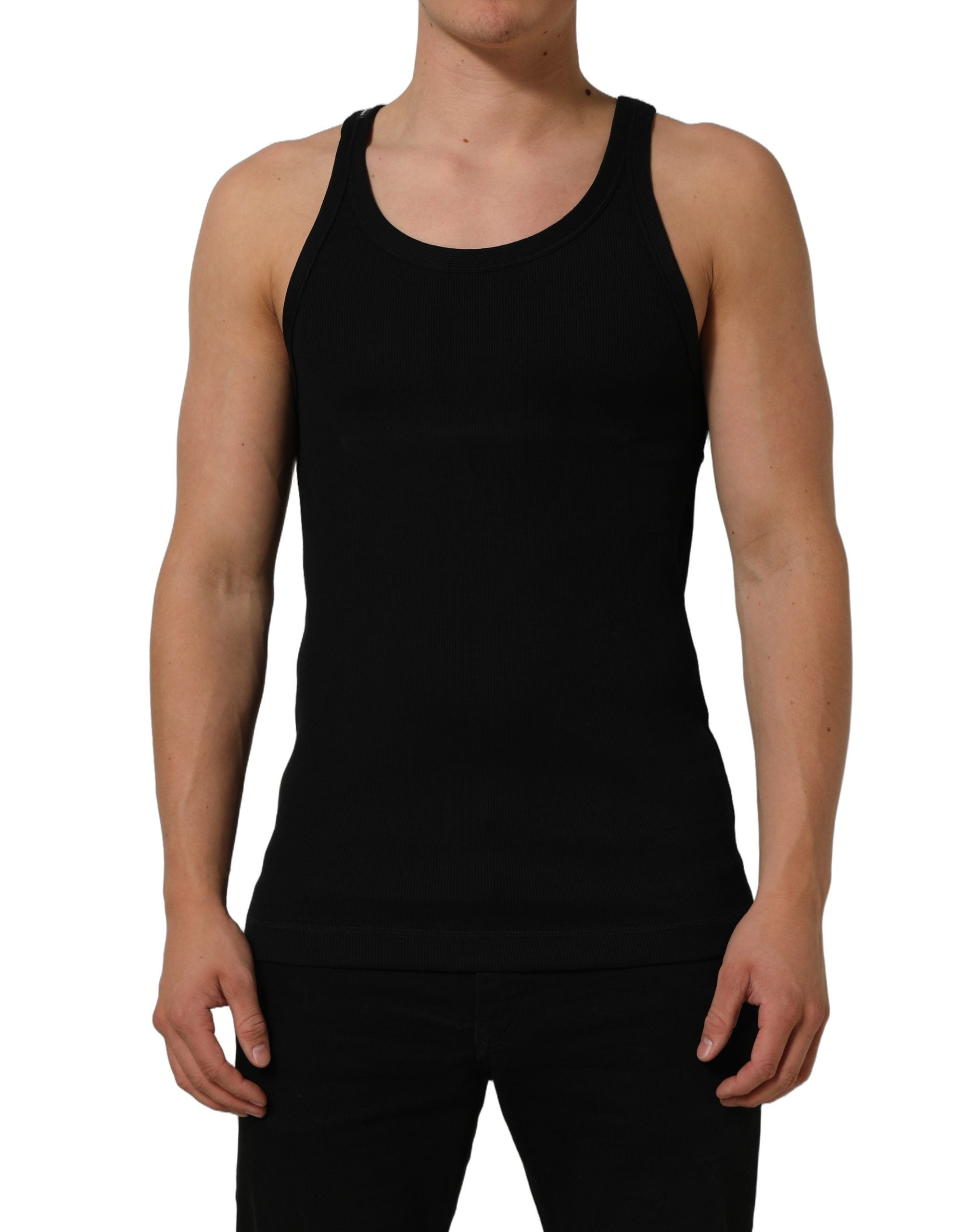 Dolce & Gabbana Black Tank Sleeveless Underwear Men Men's T-shirt (Pre-Owned)