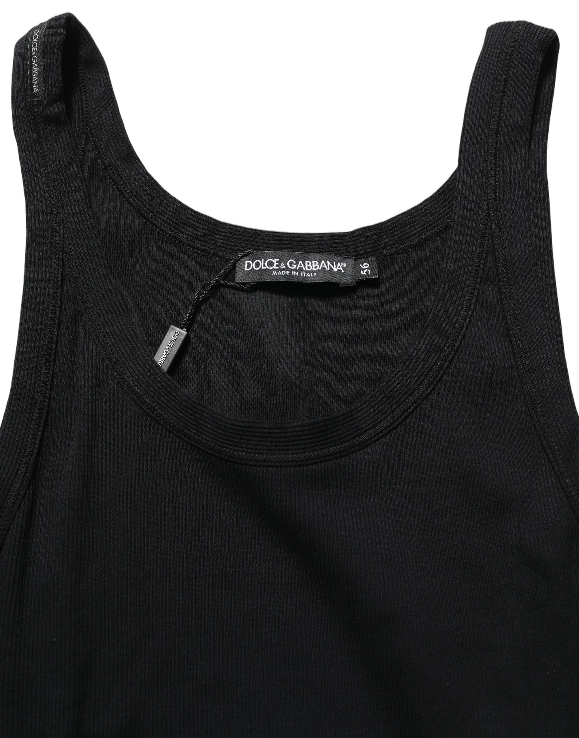 Dolce & Gabbana Black Tank Sleeveless Underwear Men Men's T-shirt (Pre-Owned)