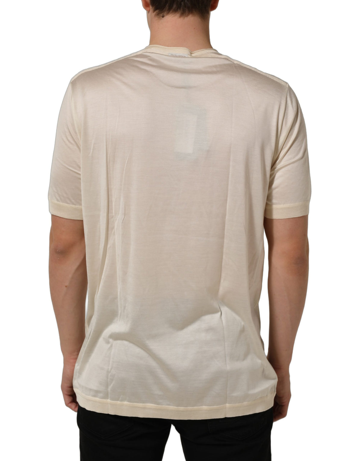 Dolce & Gabbana White Short Sleeve Collared Polo Men's T-shirt (Pre-Owned)