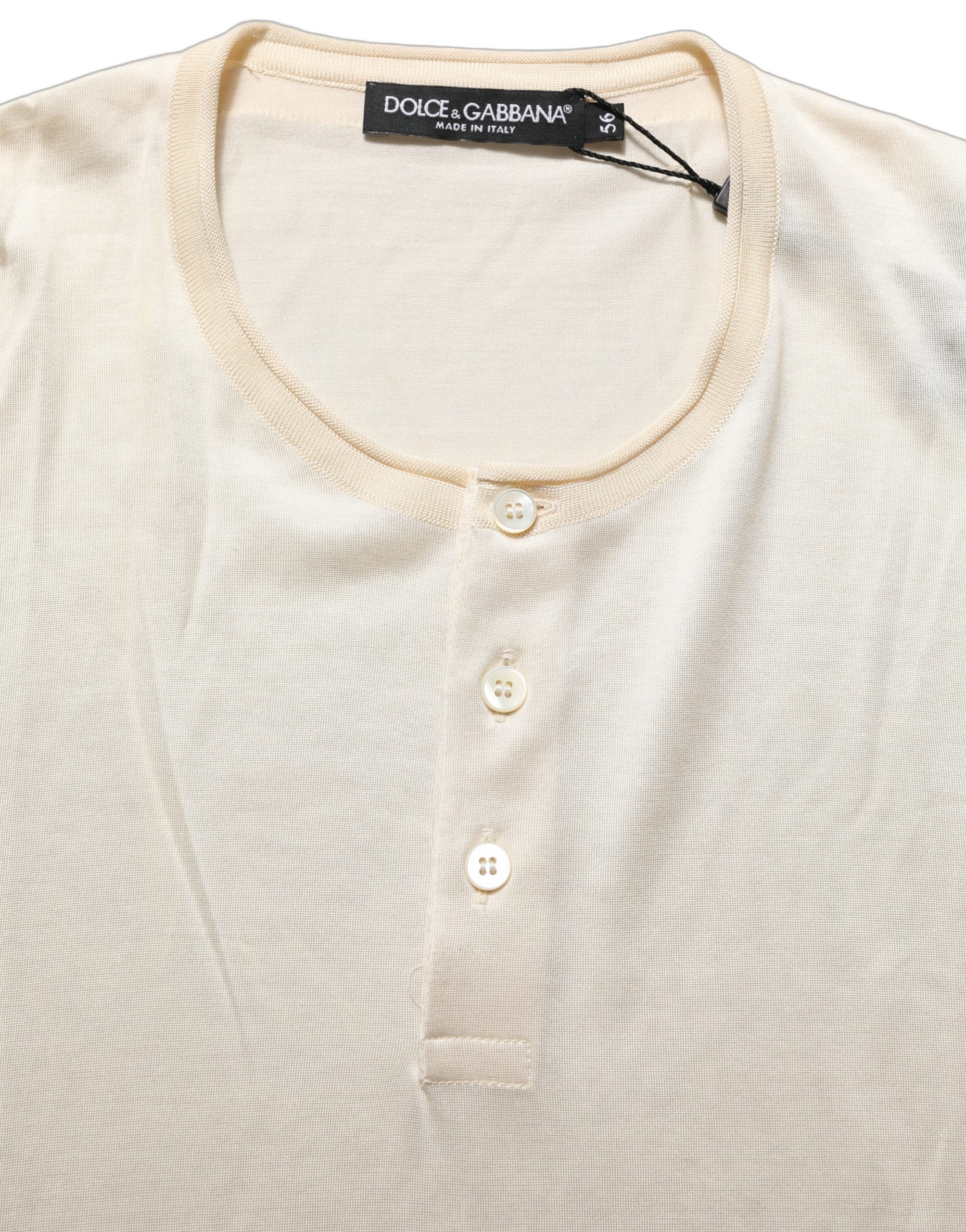 Dolce & Gabbana White Short Sleeve Collared Polo Men's T-shirt (Pre-Owned)
