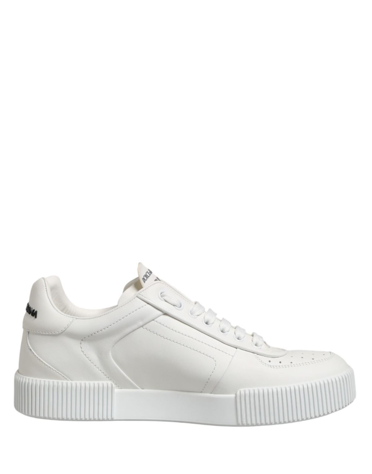 Dolce & Gabbana White Miami Leather Low Top Men Sneakers Men's Shoes
