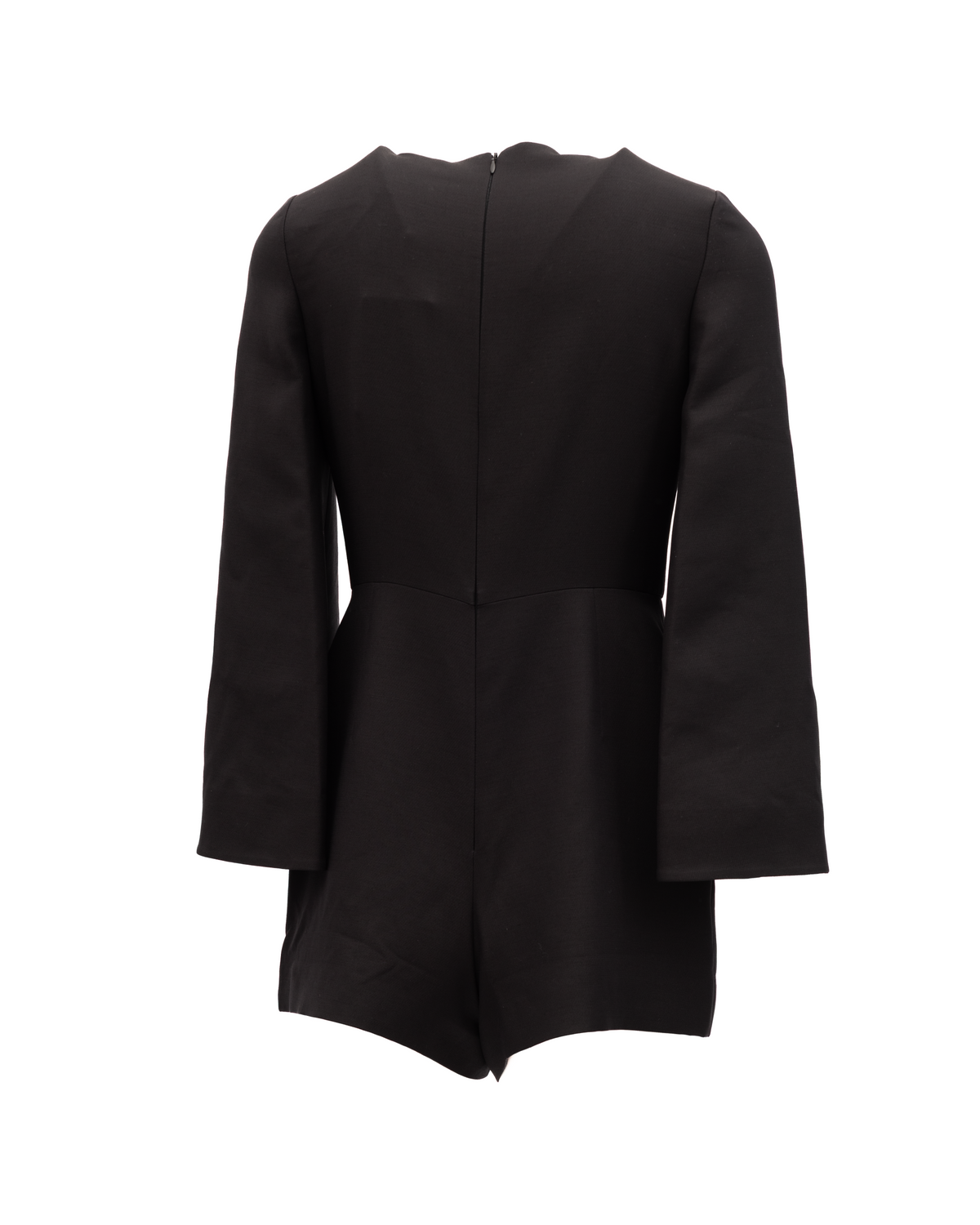 Valentino Garavani Black Mini Dress with Flared Women's Sleeves