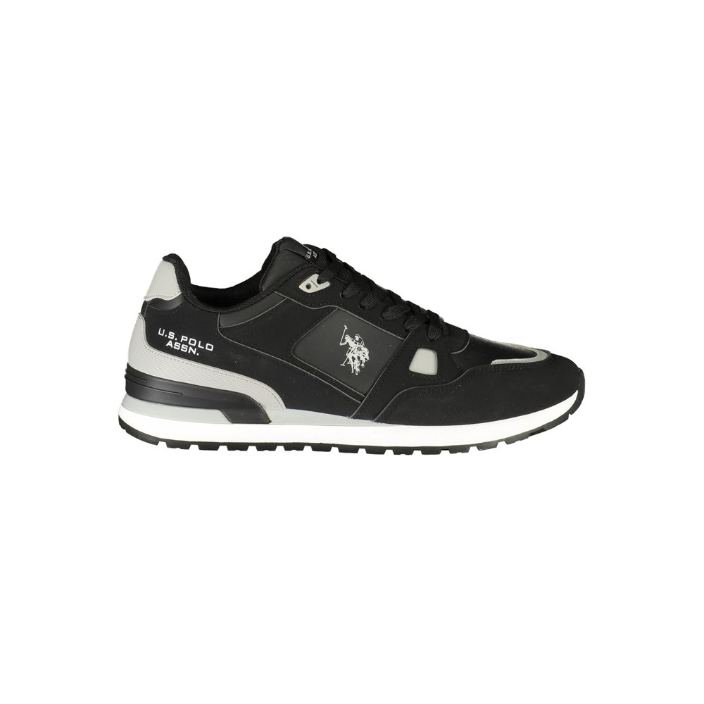 U.S. POLO ASSN. Black Polyurethane Men's Men's Sneaker