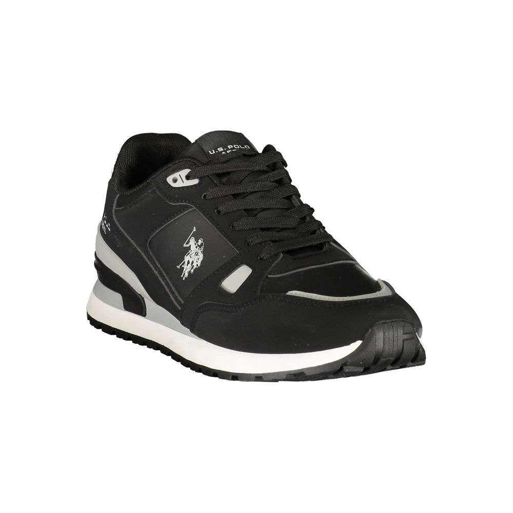 U.S. POLO ASSN. Black Polyurethane Men's Men's Sneaker