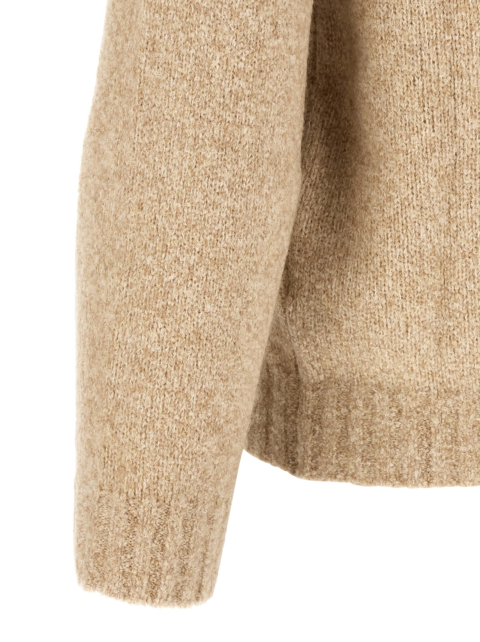 Brunello Cucinelli Beige Virgin Wool Men's Cardigan