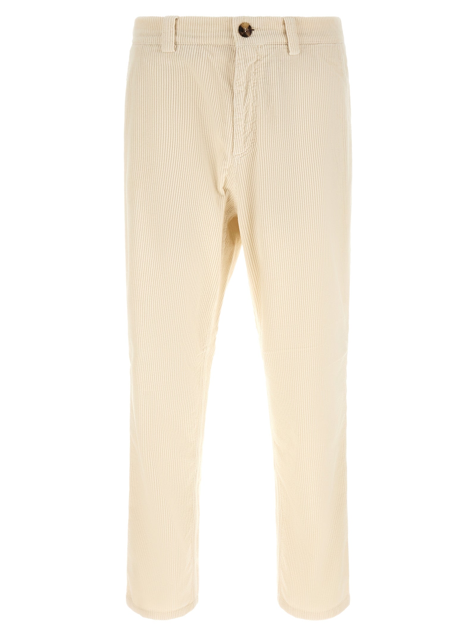 Brunello Cucinelli Beige Cotton Casual Men's Pants