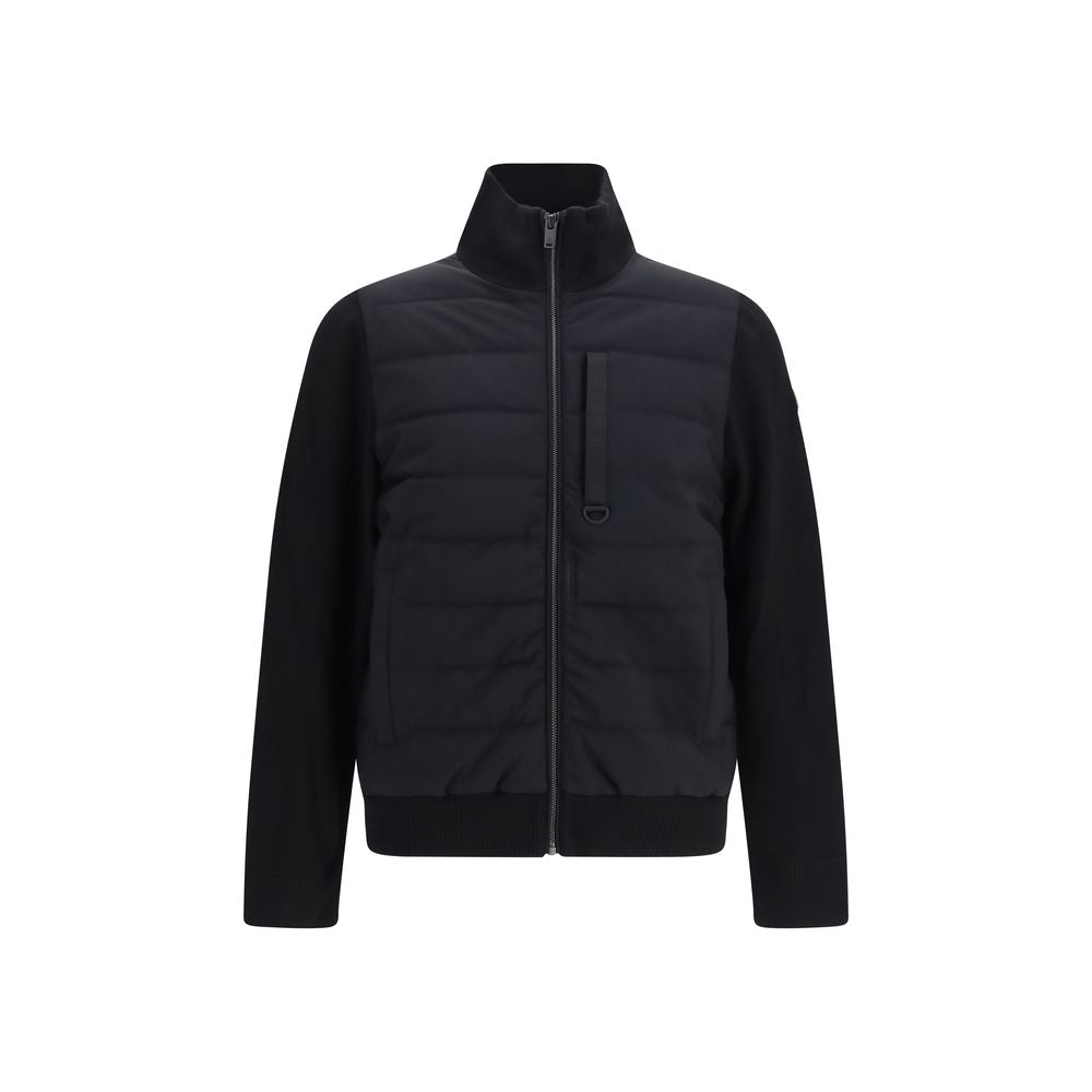 Moose Knuckles Black Viscose Full-Length Men's Jacket