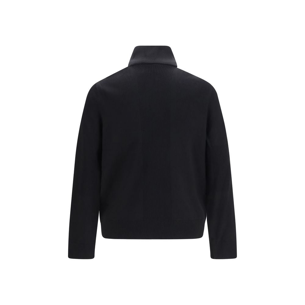 Moose Knuckles Black Viscose Full-Length Men's Jacket
